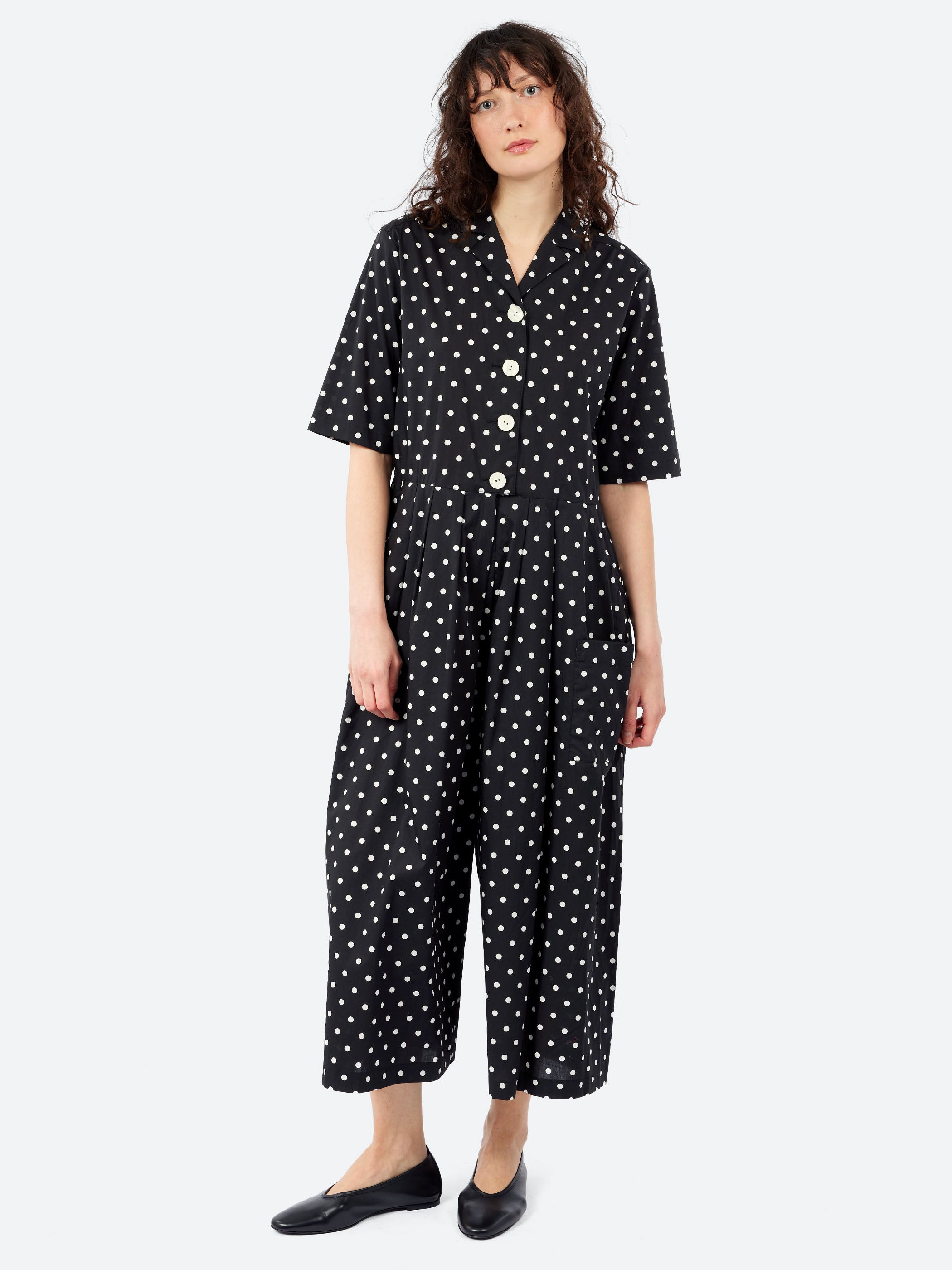 Polka Dot Print Jumpsuit