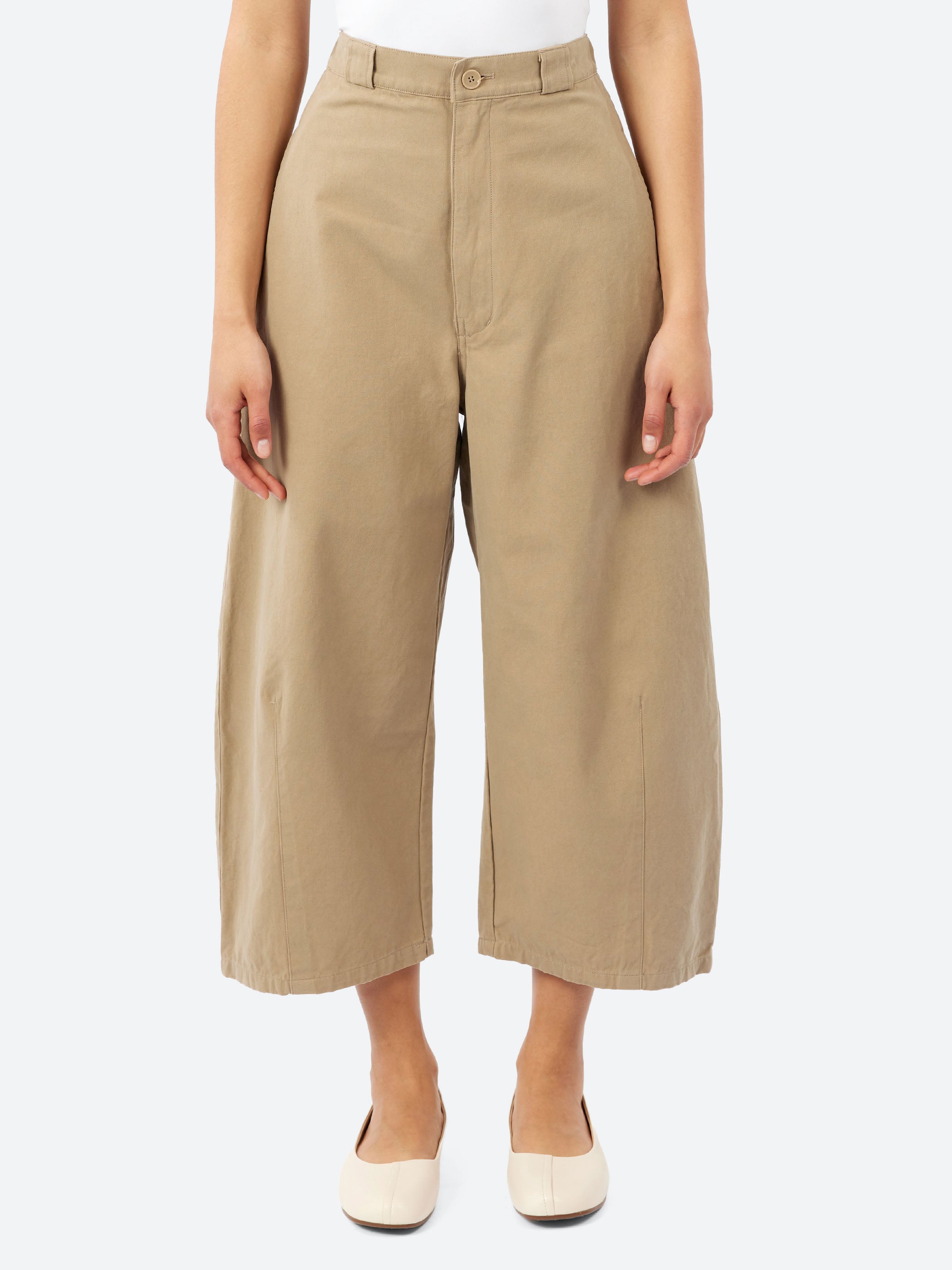 Cotton Linen Canvas Tulip Pant