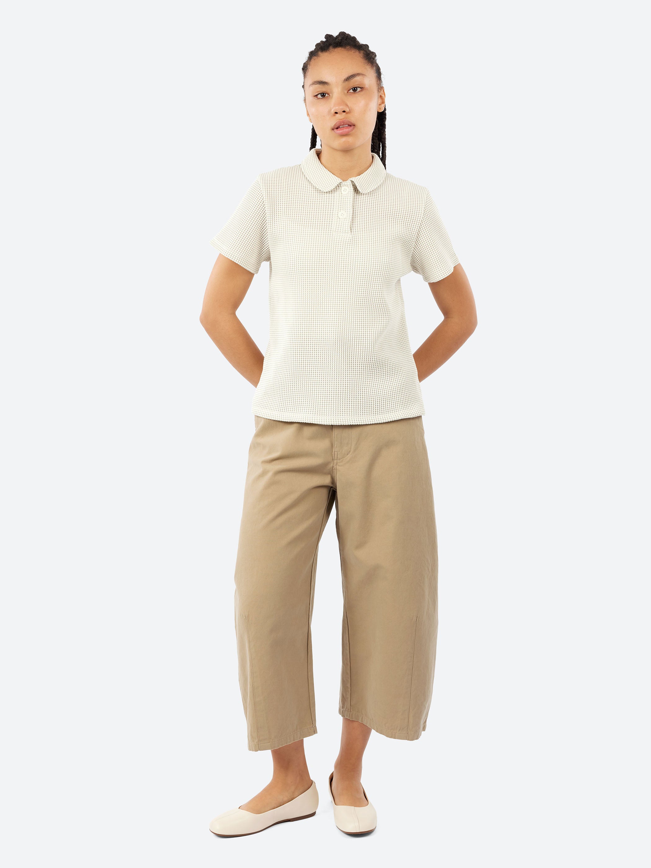 Cotton Linen Canvas Tulip Pant