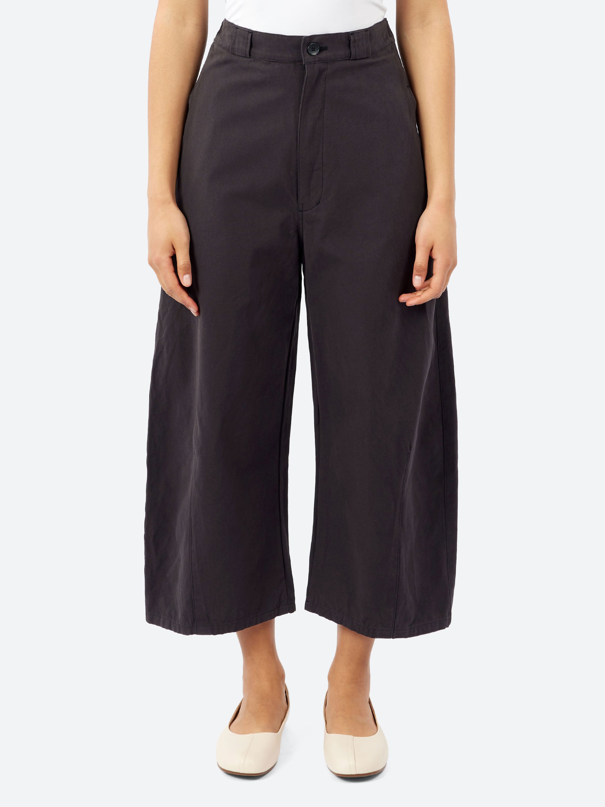 Cotton Linen Canvas Tulip Pant