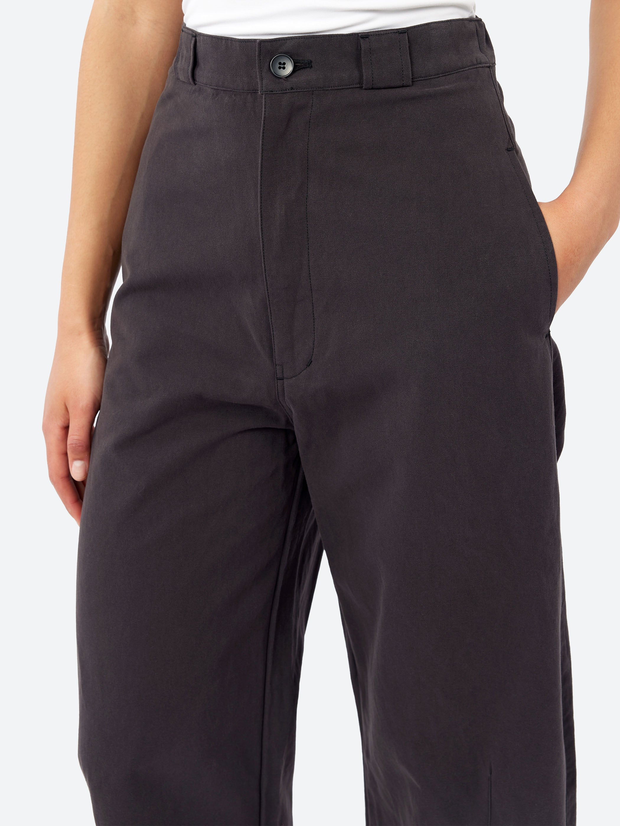 Cotton Linen Canvas Tulip Pant