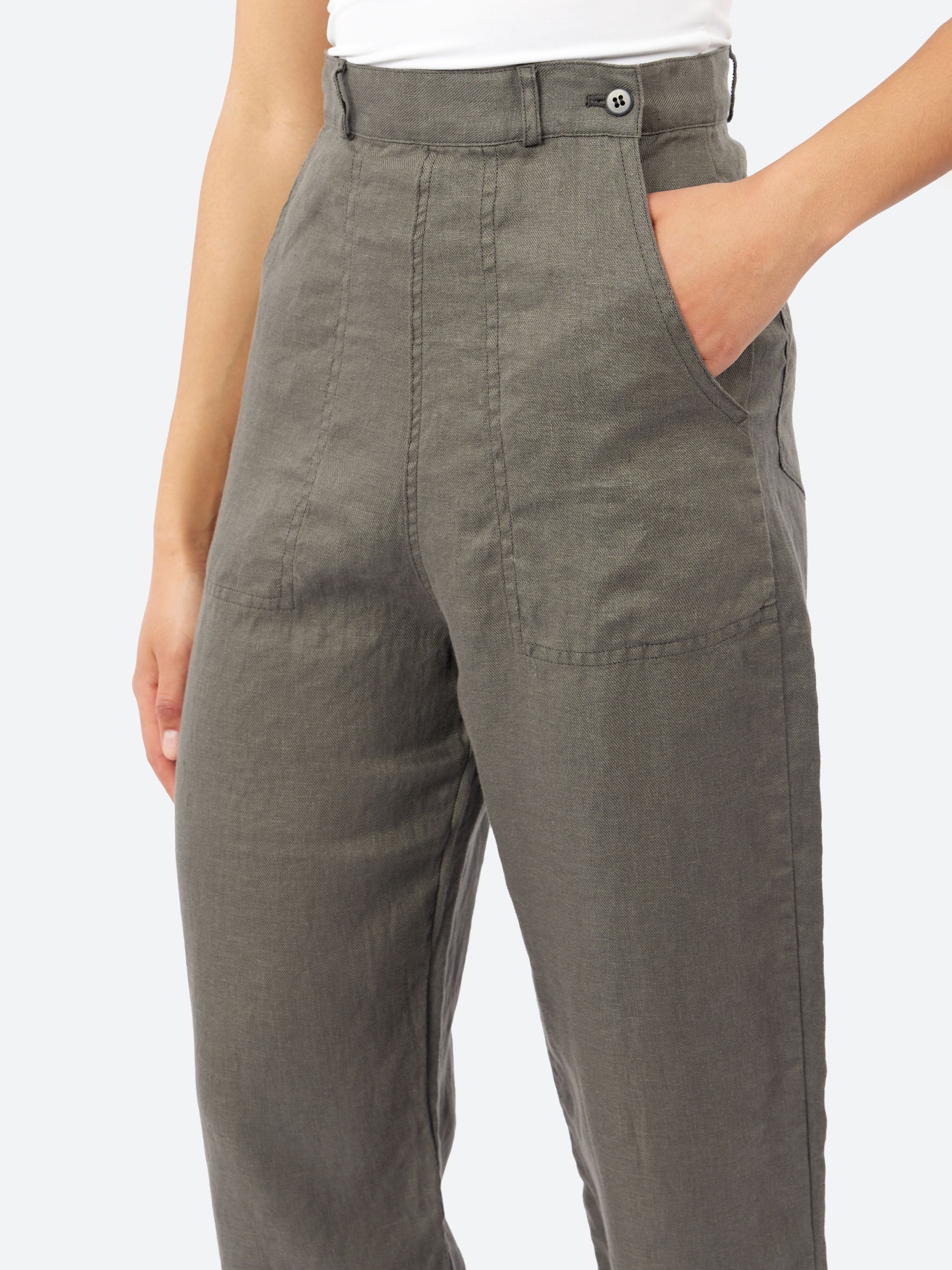 Linen Twill Ranch Pants