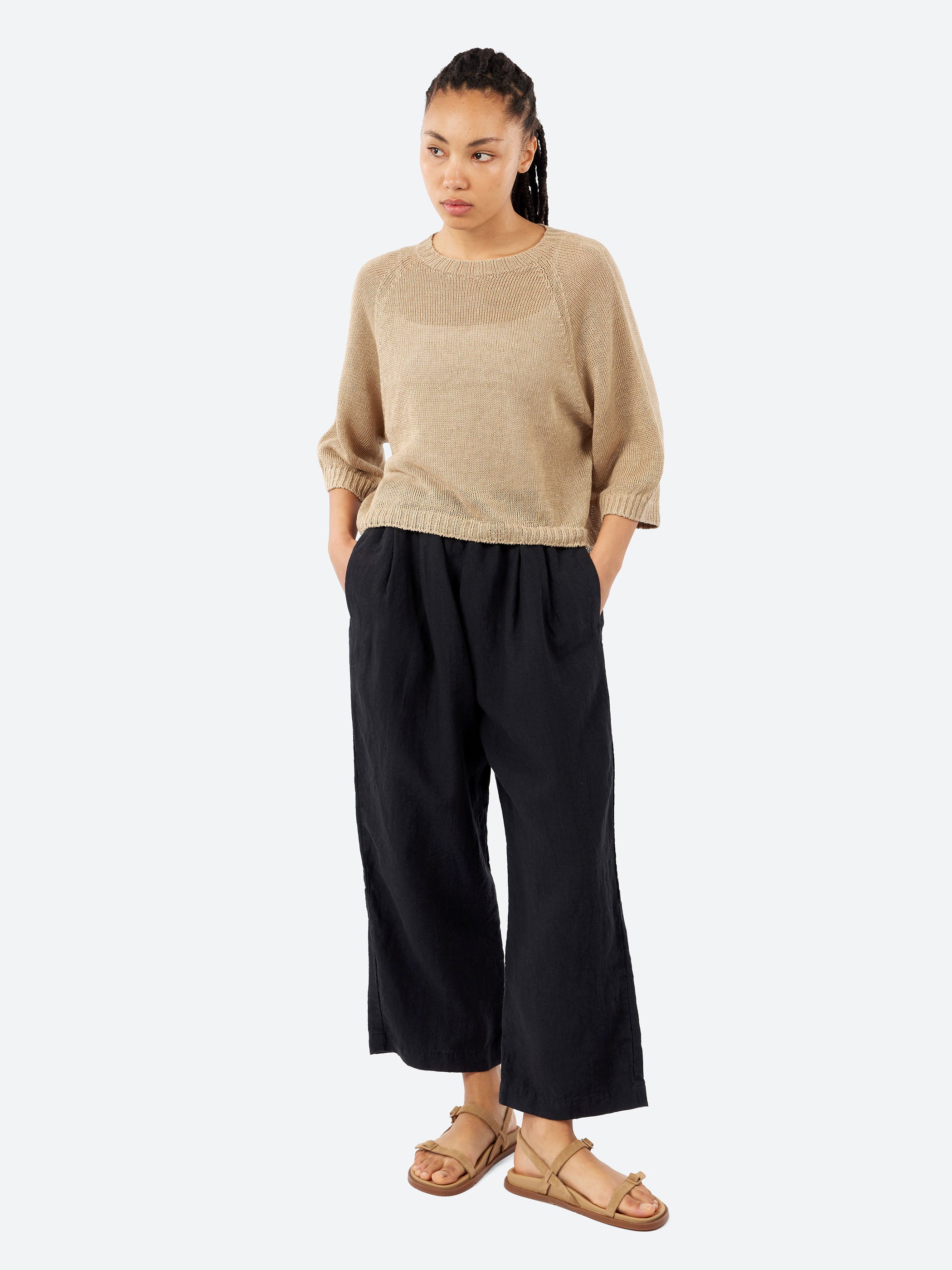 Plain Linen Cozy Pants