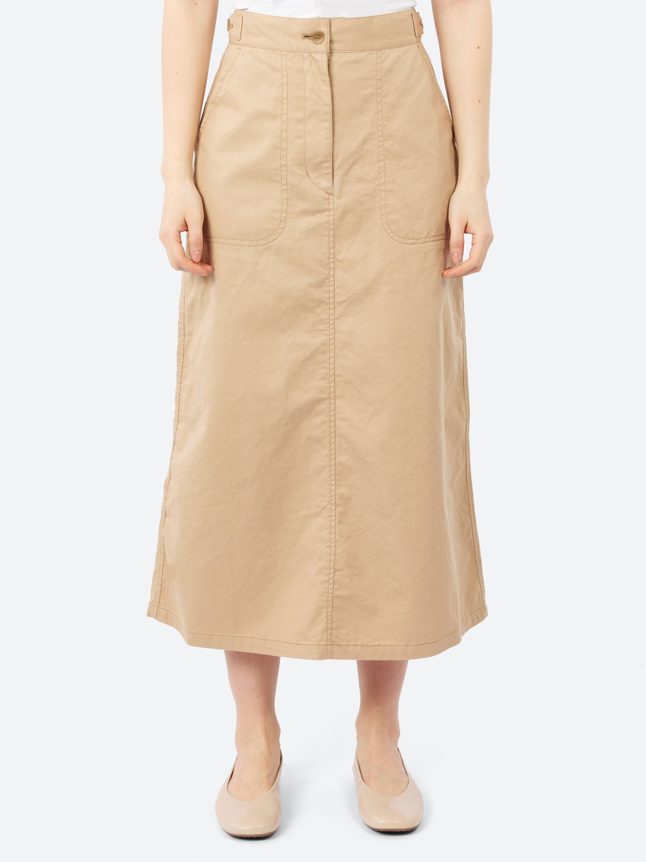 Organic Cotton Twill A-line Skirt