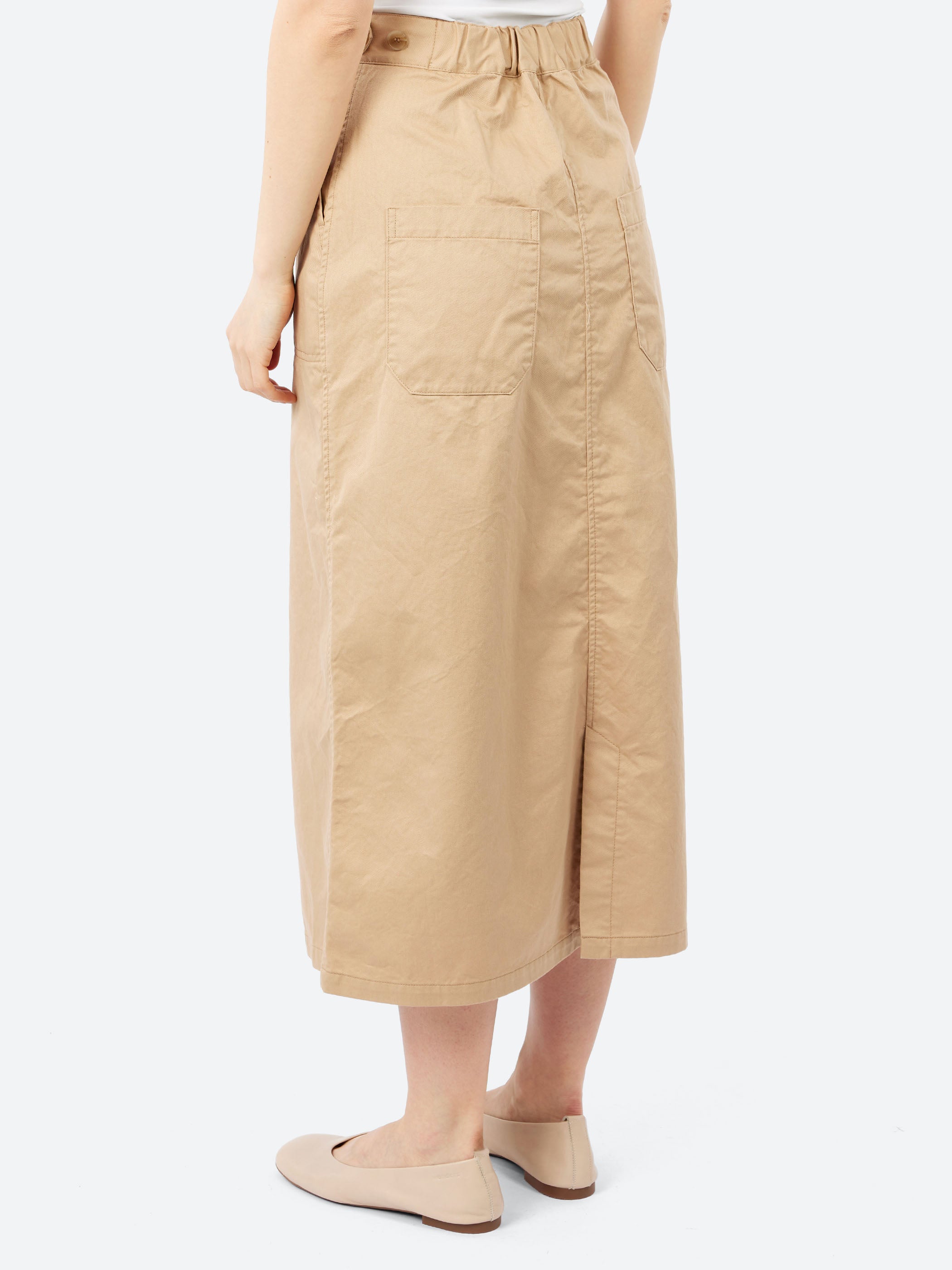 Organic Cotton Twill A-line Skirt