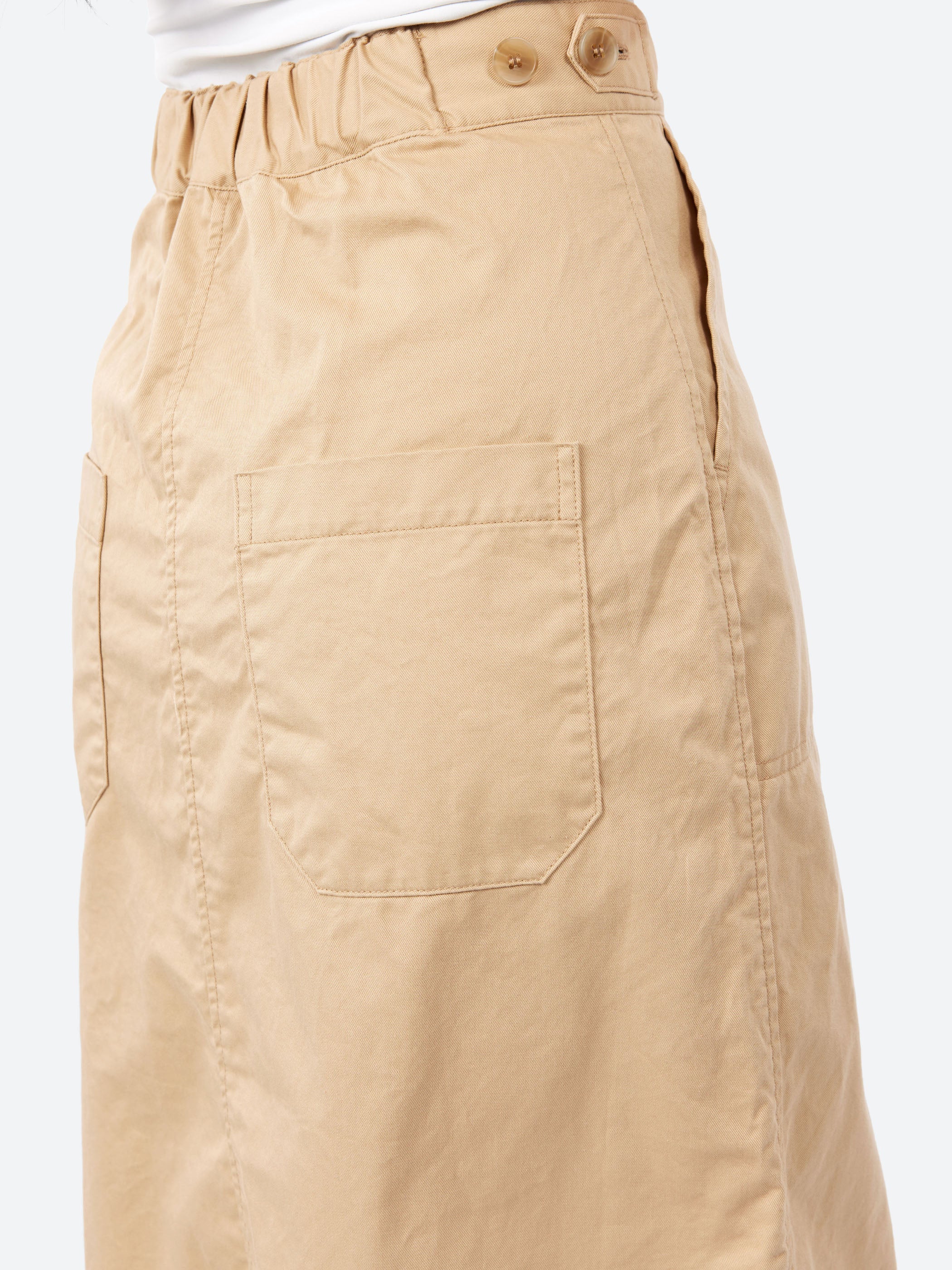 Organic Cotton Twill A-line Skirt