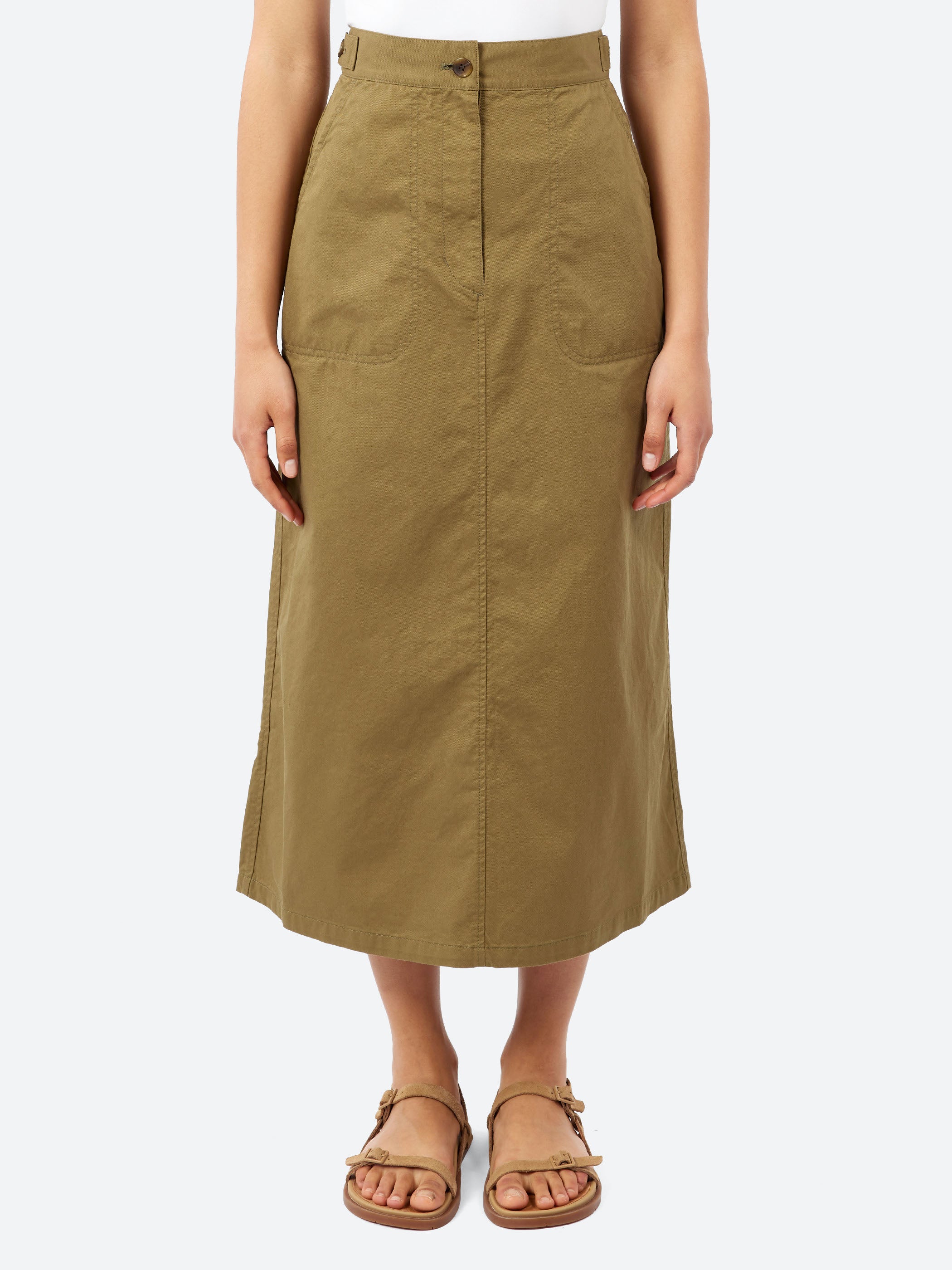 Organic Cotton Twill A-line Skirt