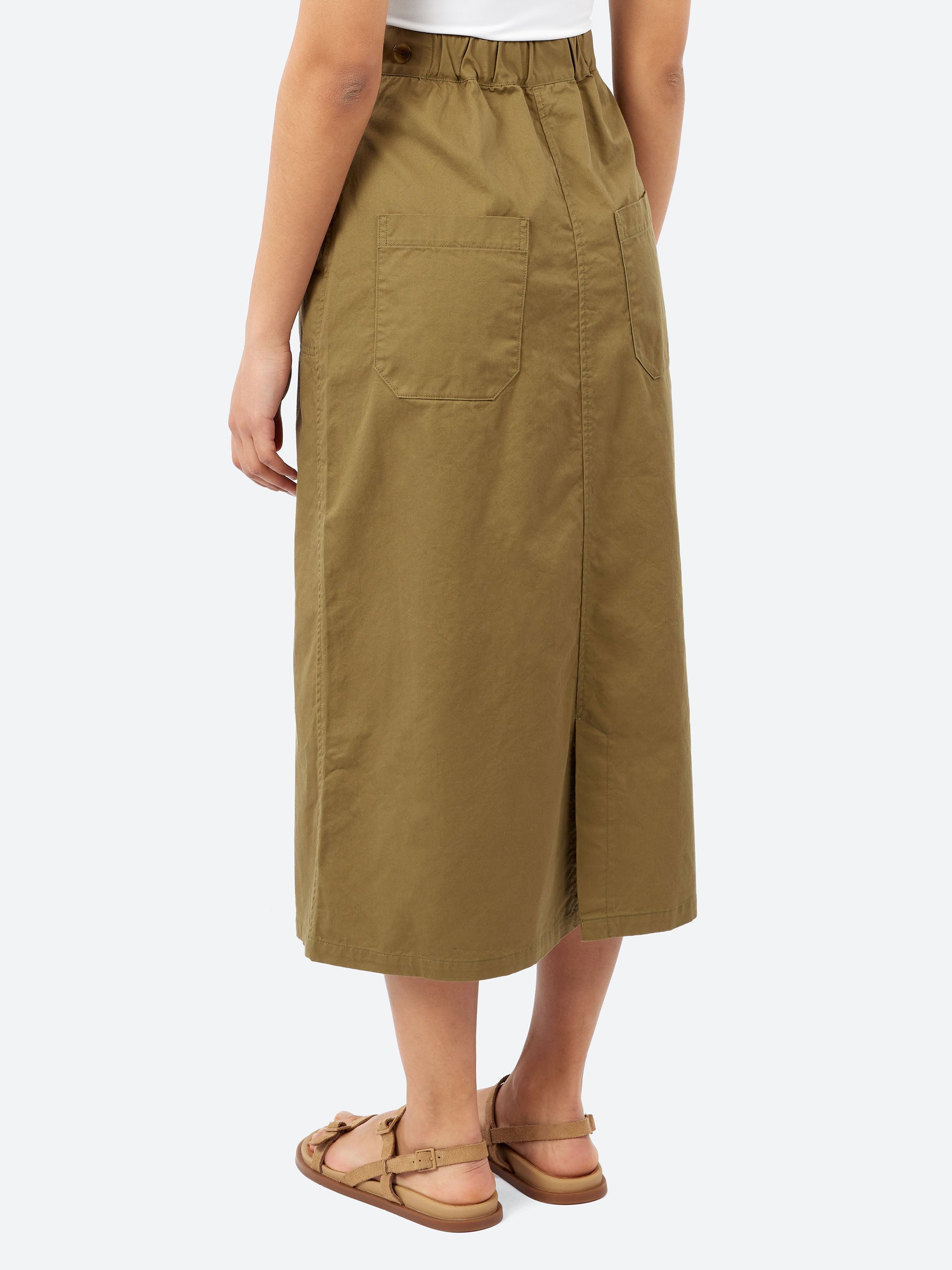 Organic Cotton Twill A-line Skirt
