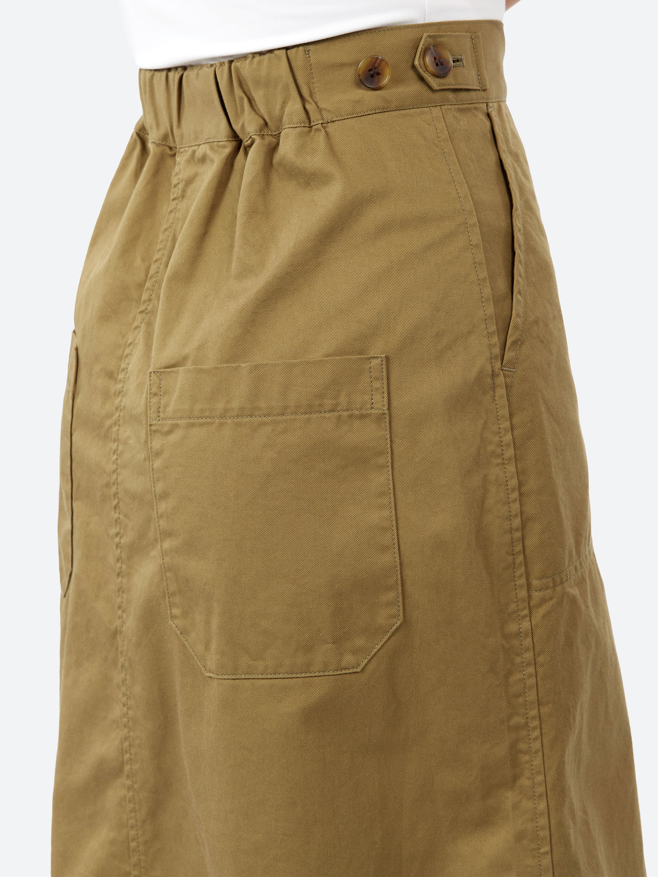 Organic Cotton Twill A-line Skirt