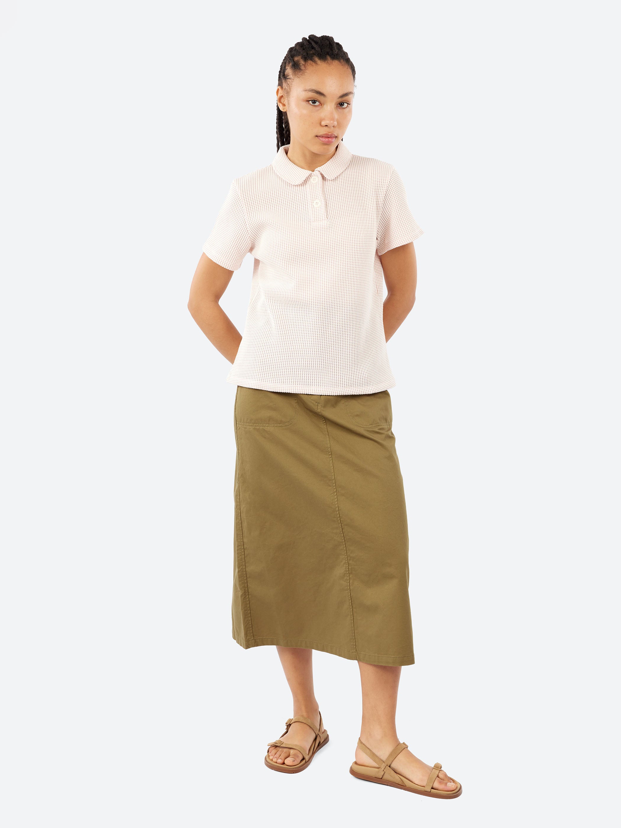Organic Cotton Twill A-line Skirt