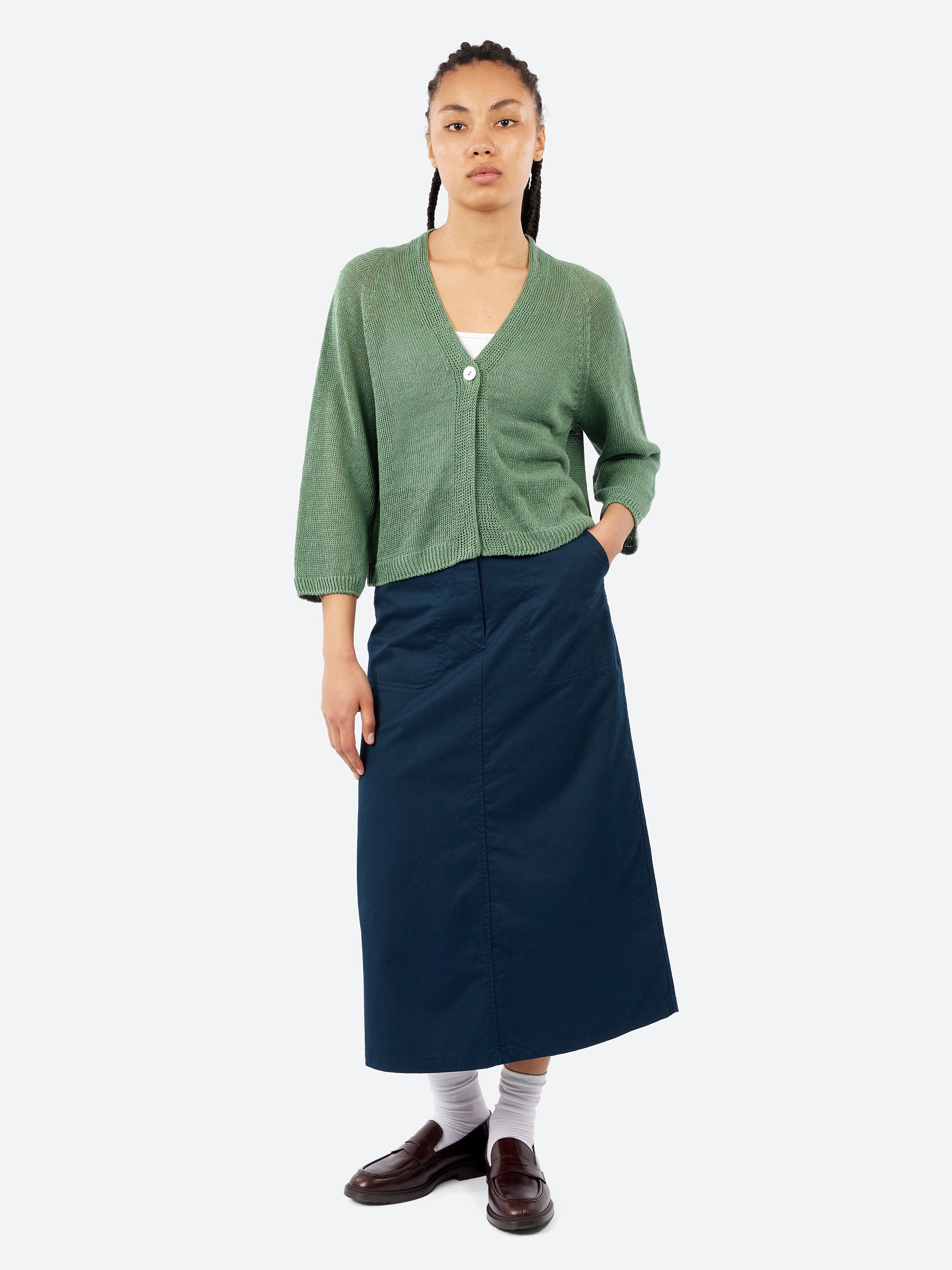 Organic Cotton Twill A-line Skirt