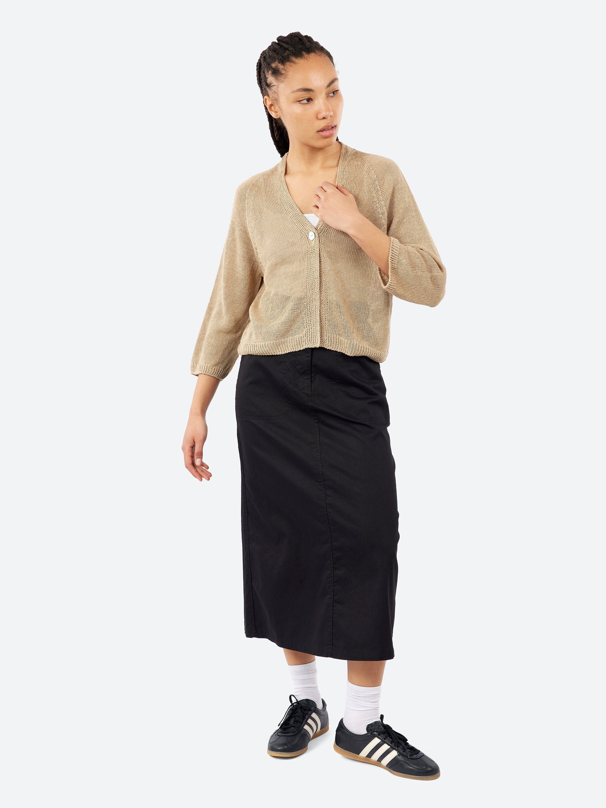 Organic Cotton Twill A-line Skirt