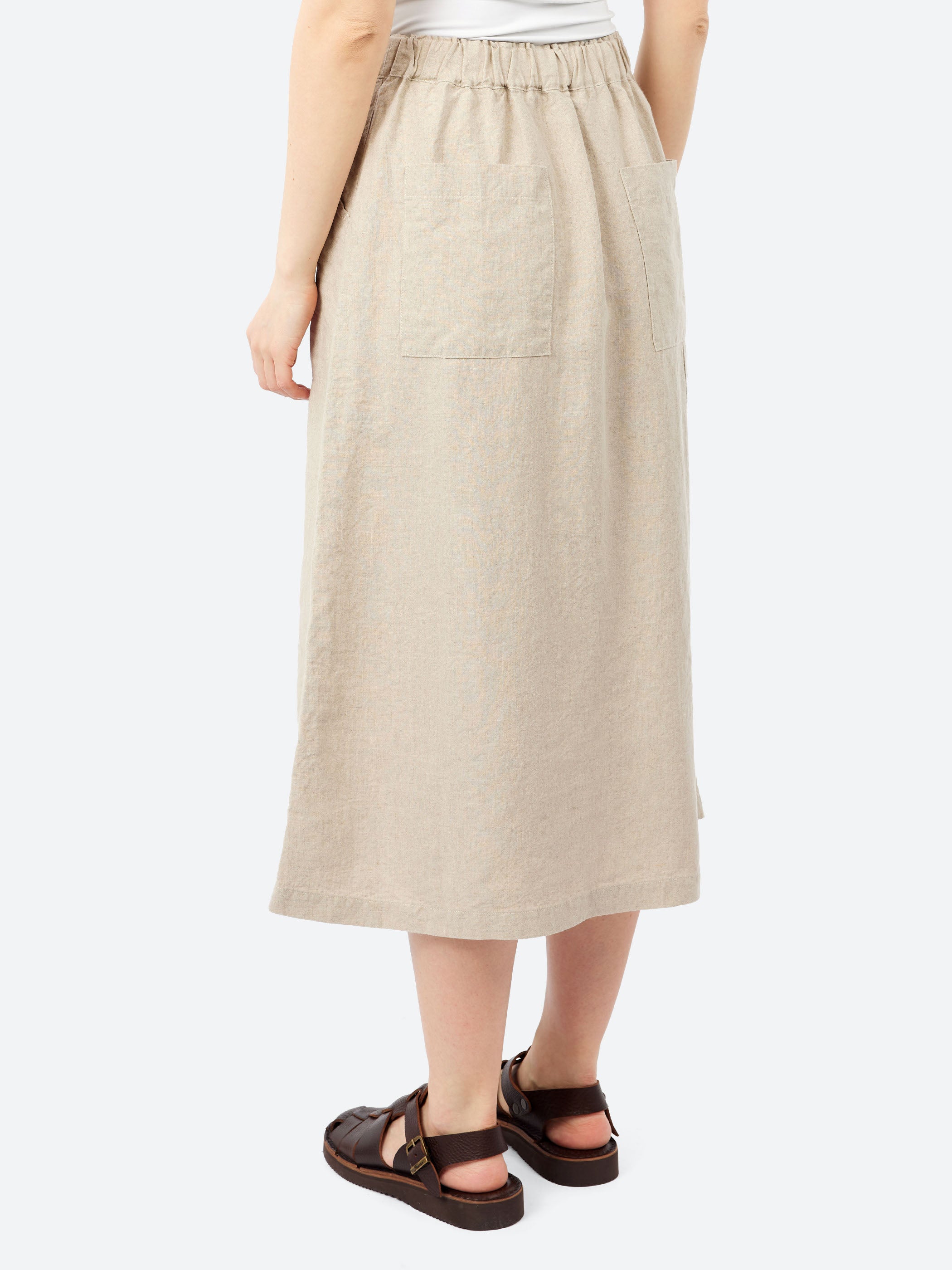 Plain Linen Painter Skirt