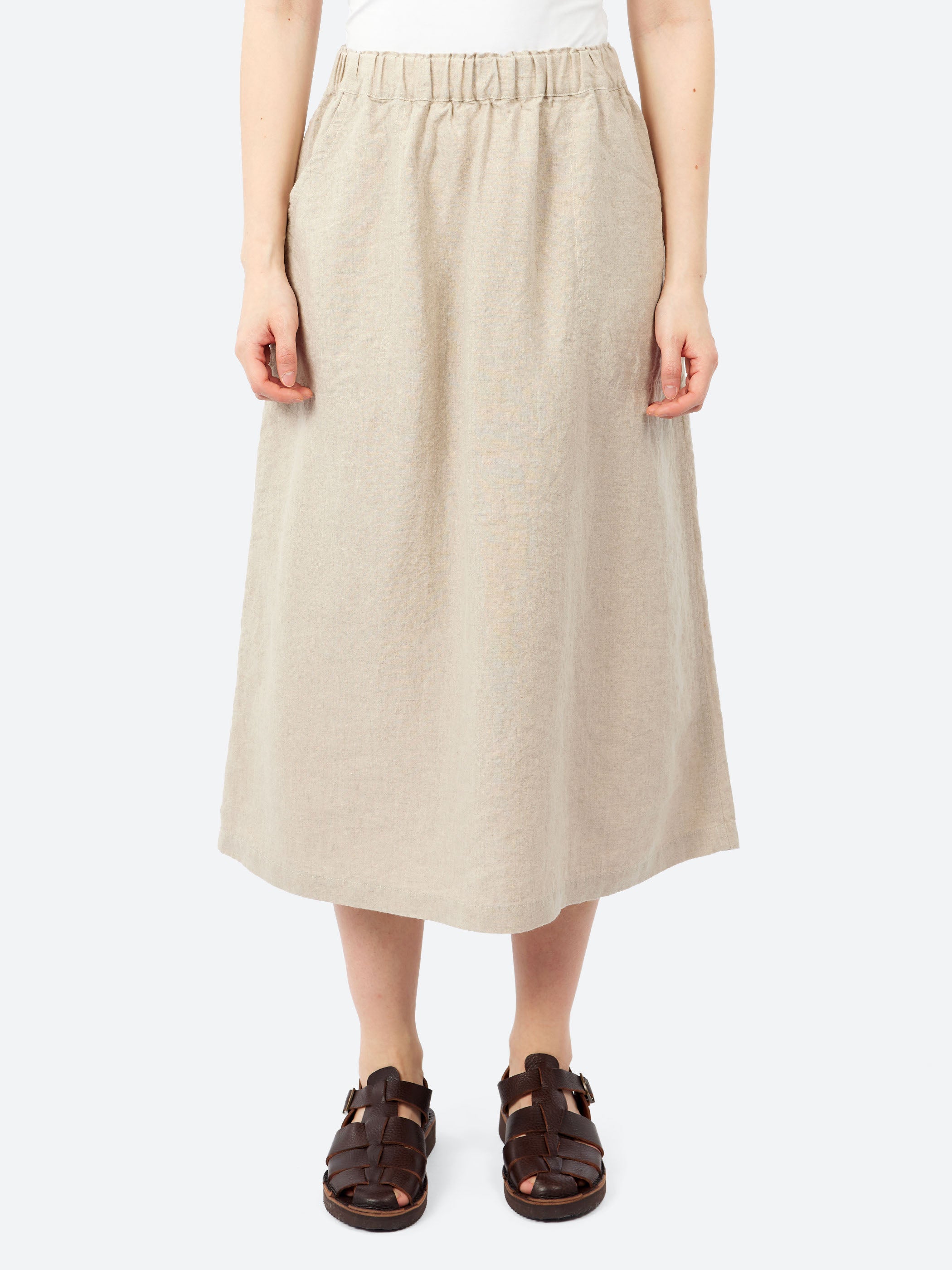 Plain Linen Painter Skirt