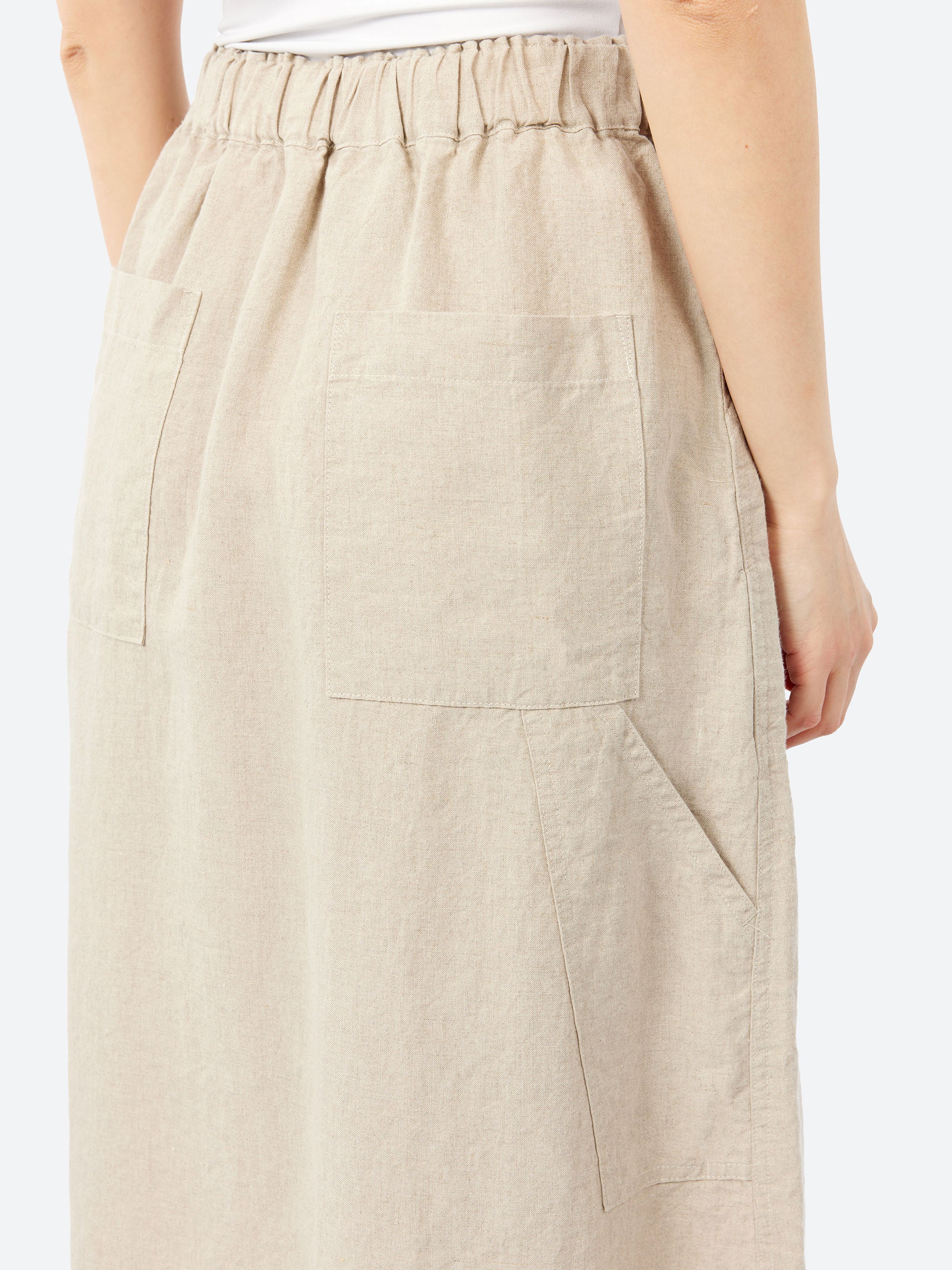 Plain Linen Painter Skirt