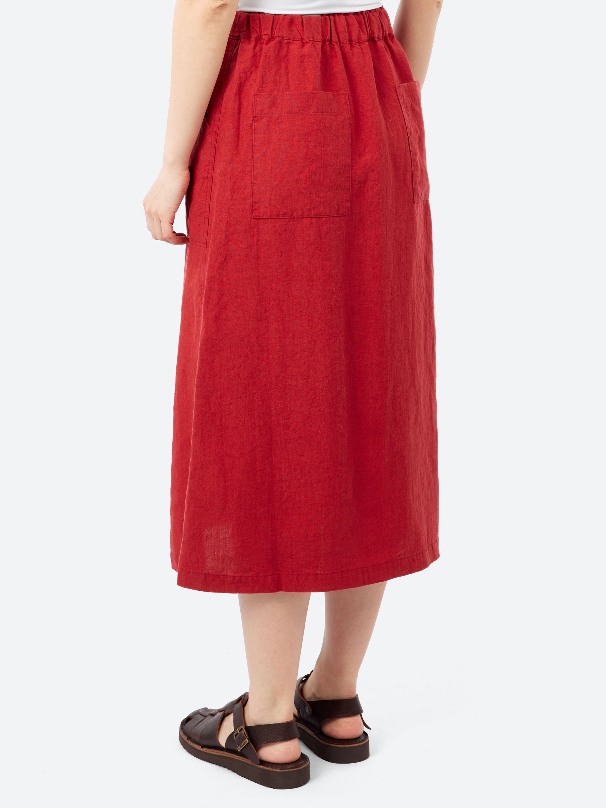 Plain Linen Painter Skirt