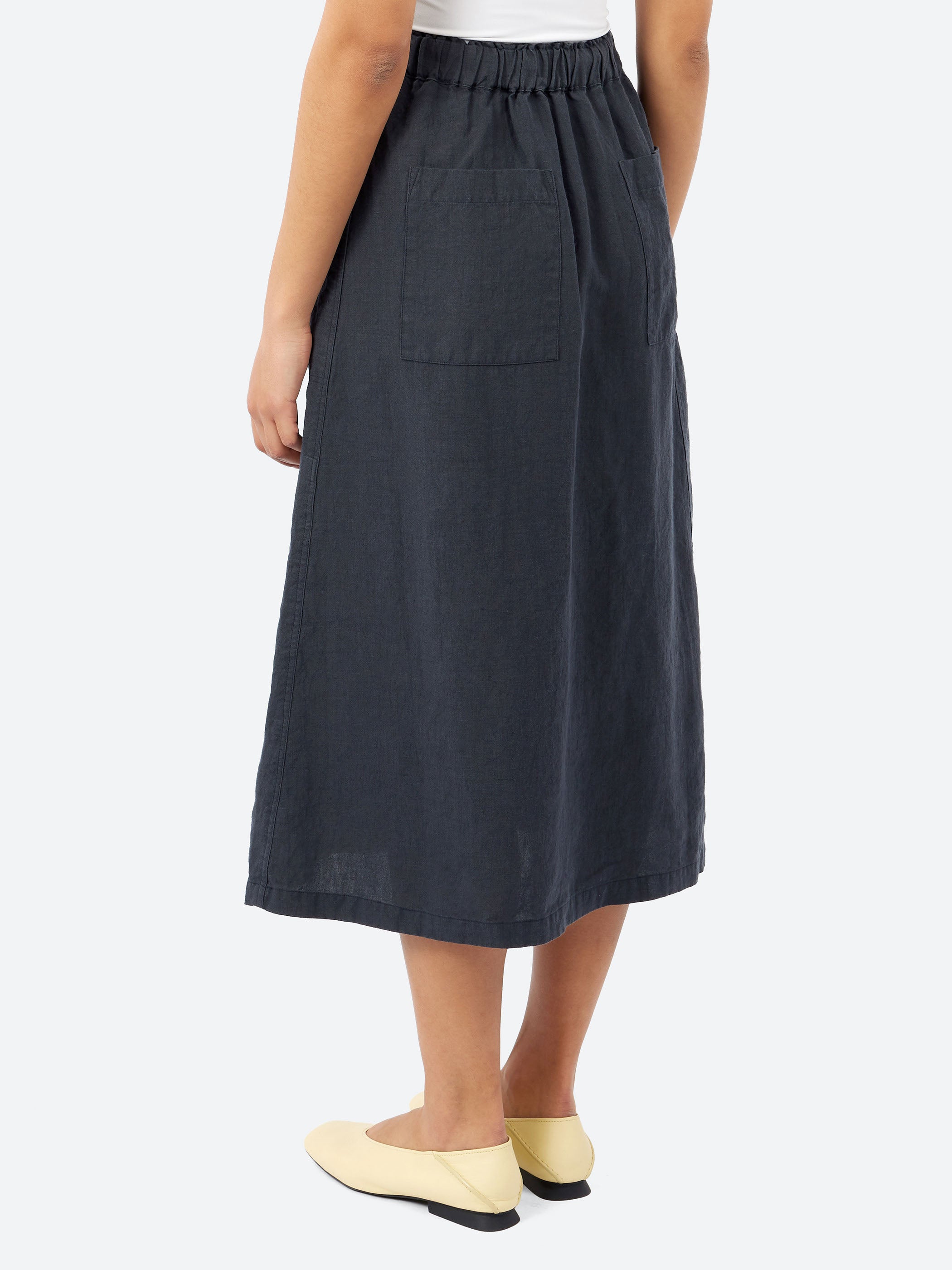 Plain Linen Painter Skirt