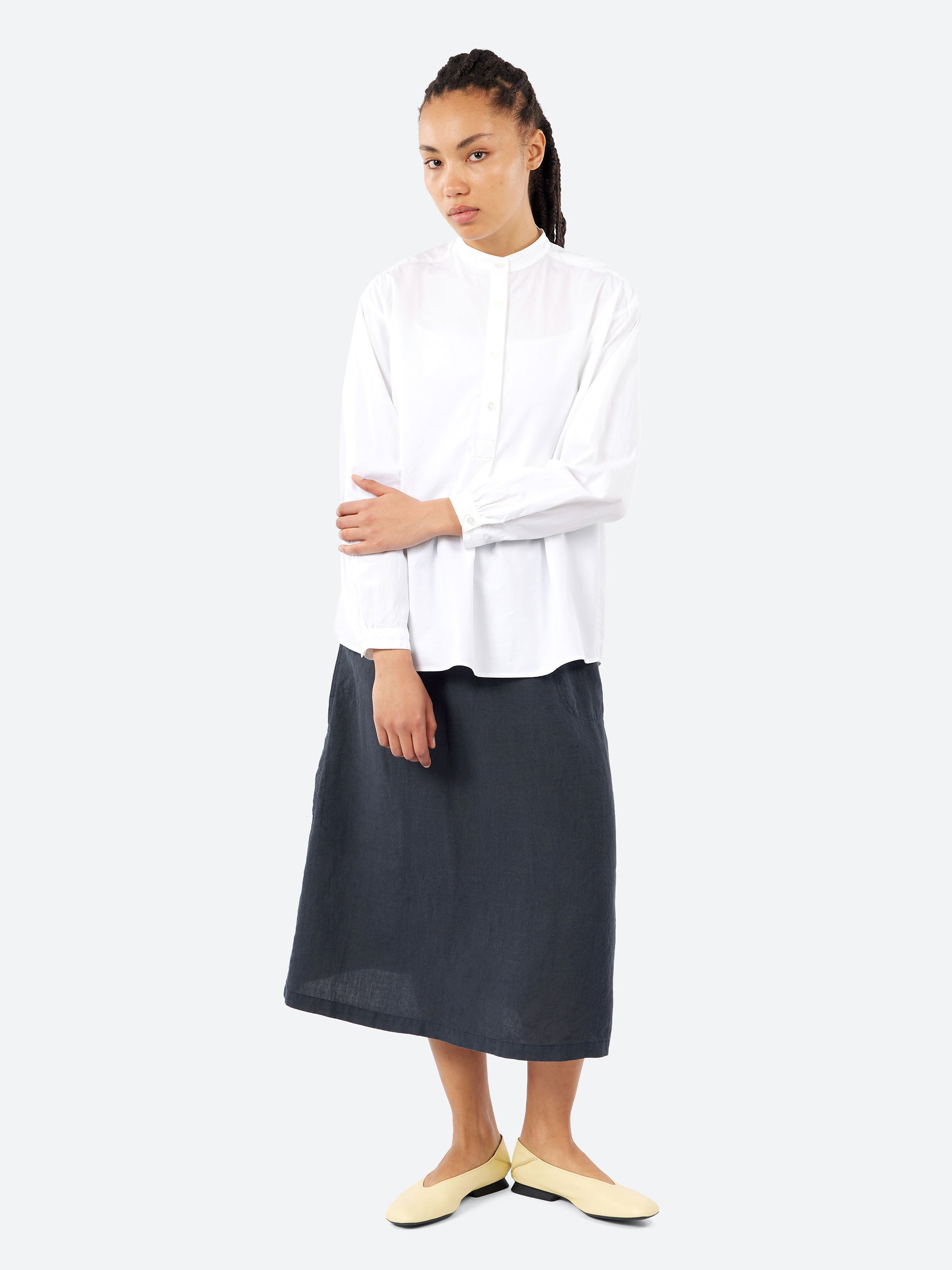 Plain Linen Painter Skirt