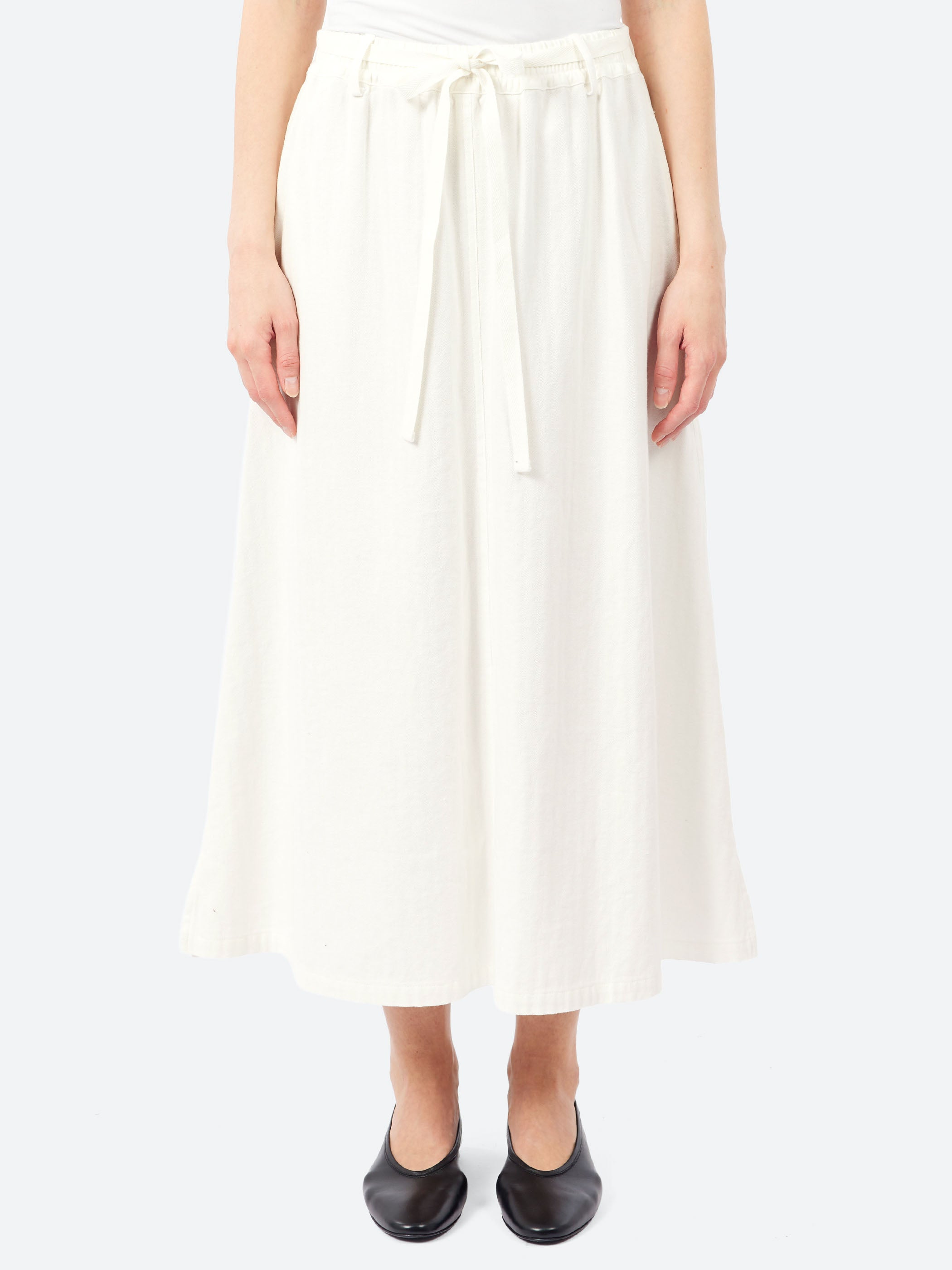 Cotton Linen Herringbone Skirt