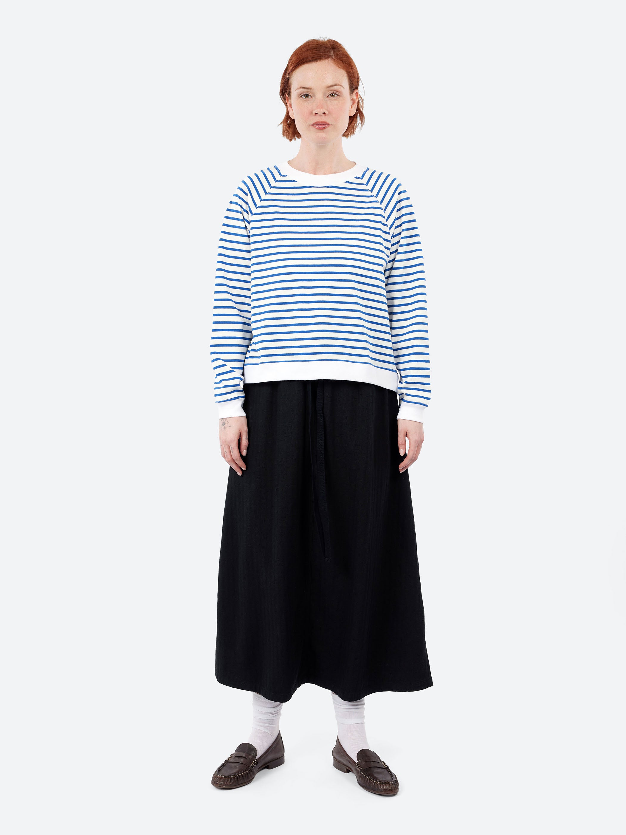 Cotton Linen Herringbone Skirt
