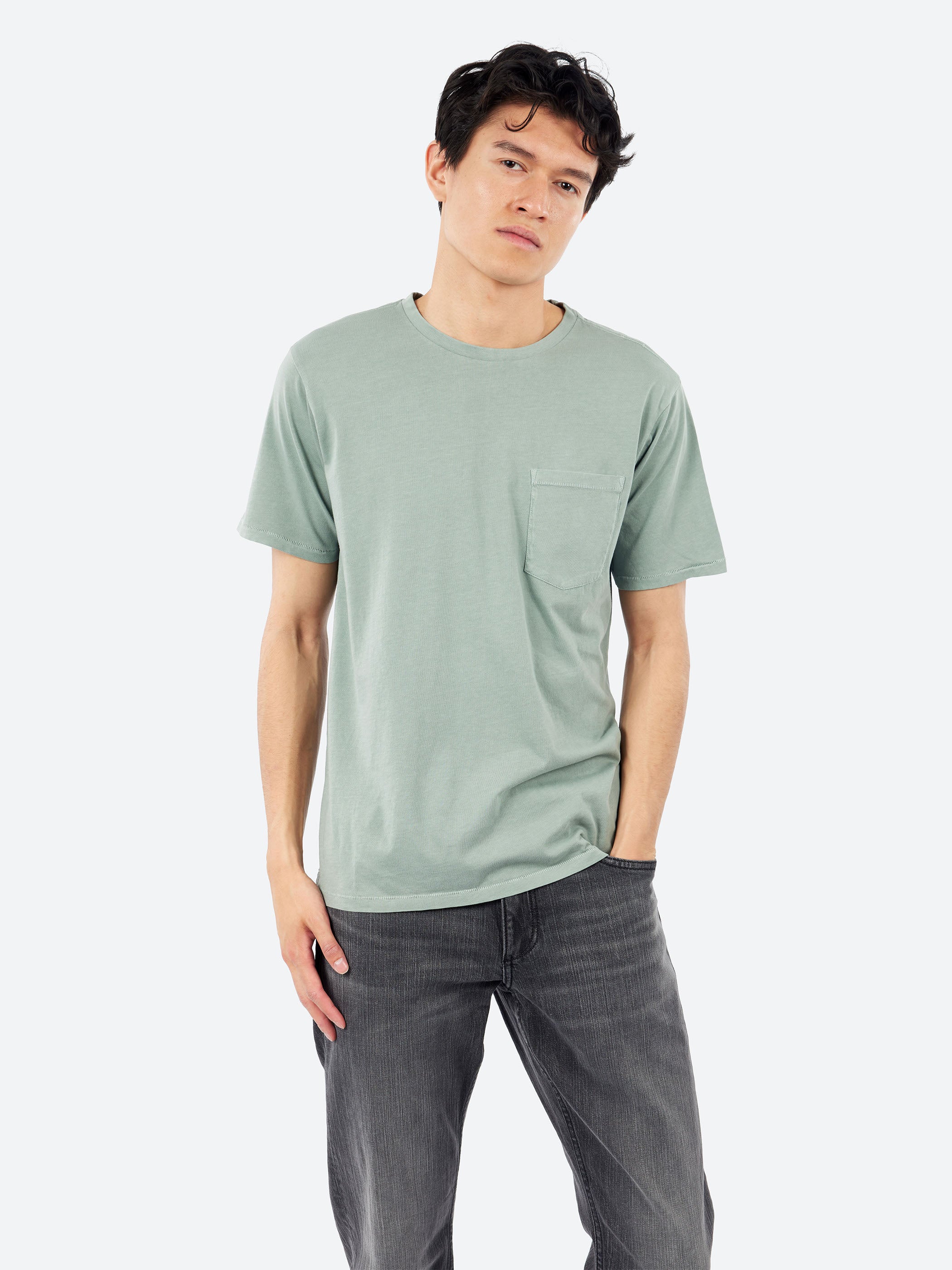Garment-Dyed Pocket Tee