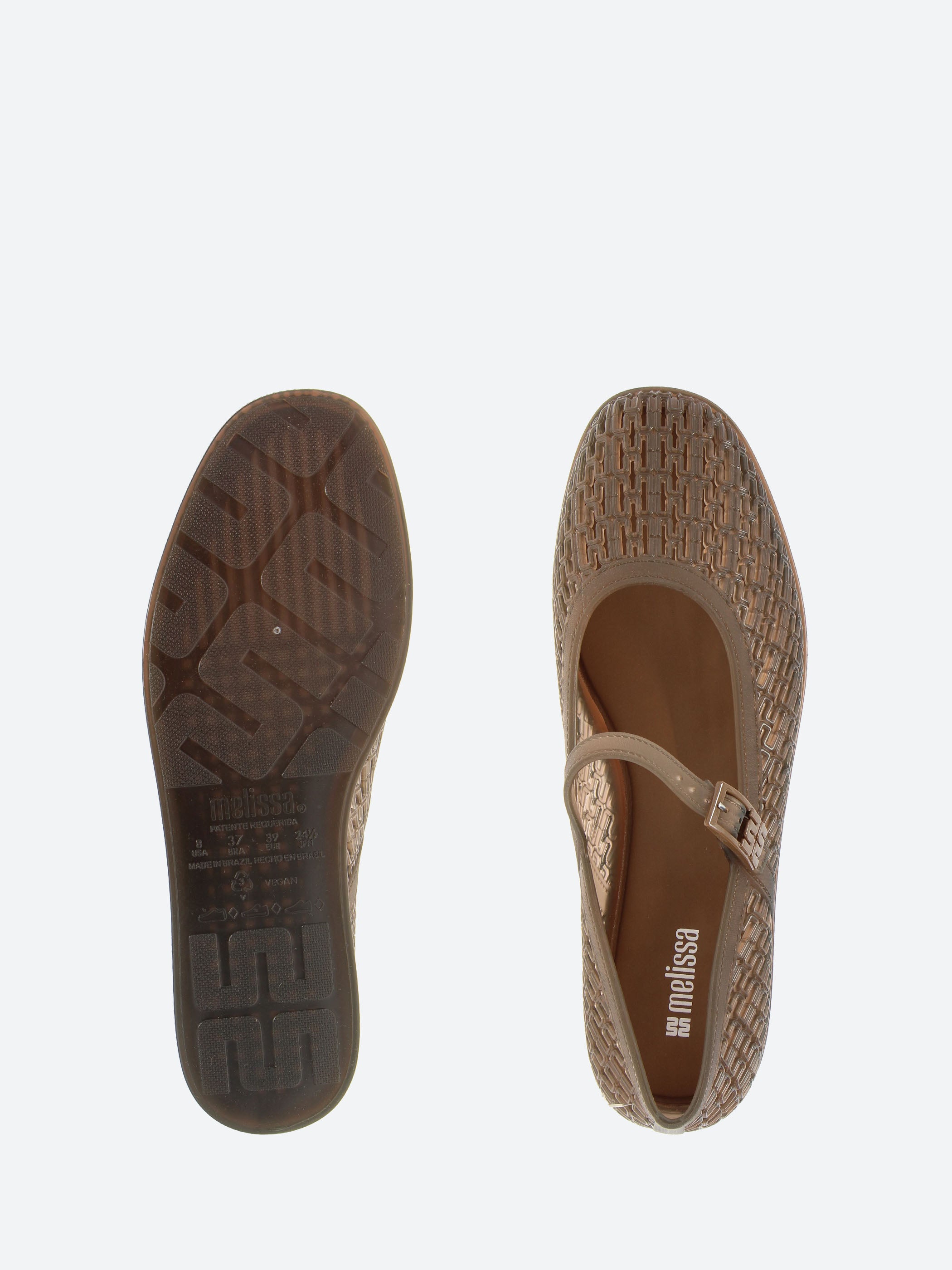 Melissa - Harper Flat in Clear Brown – gravitypope
