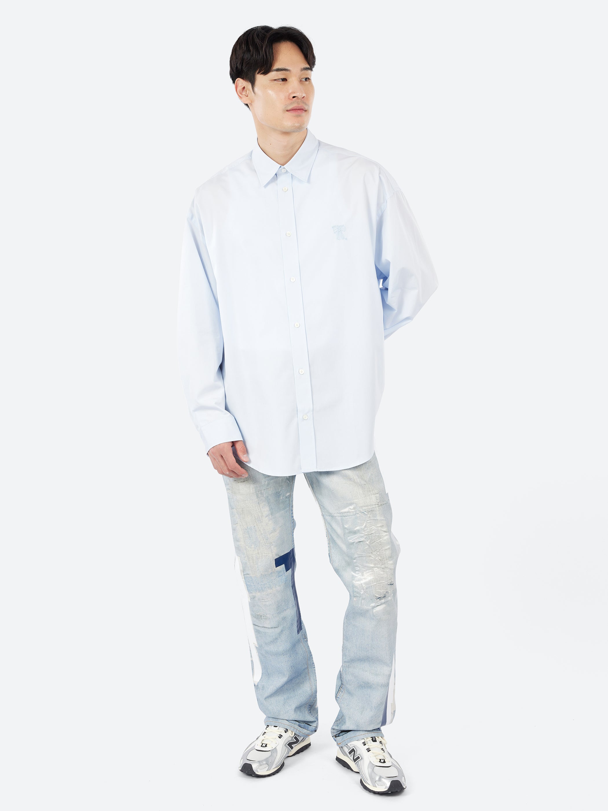 Button-Up Shirt with Logo