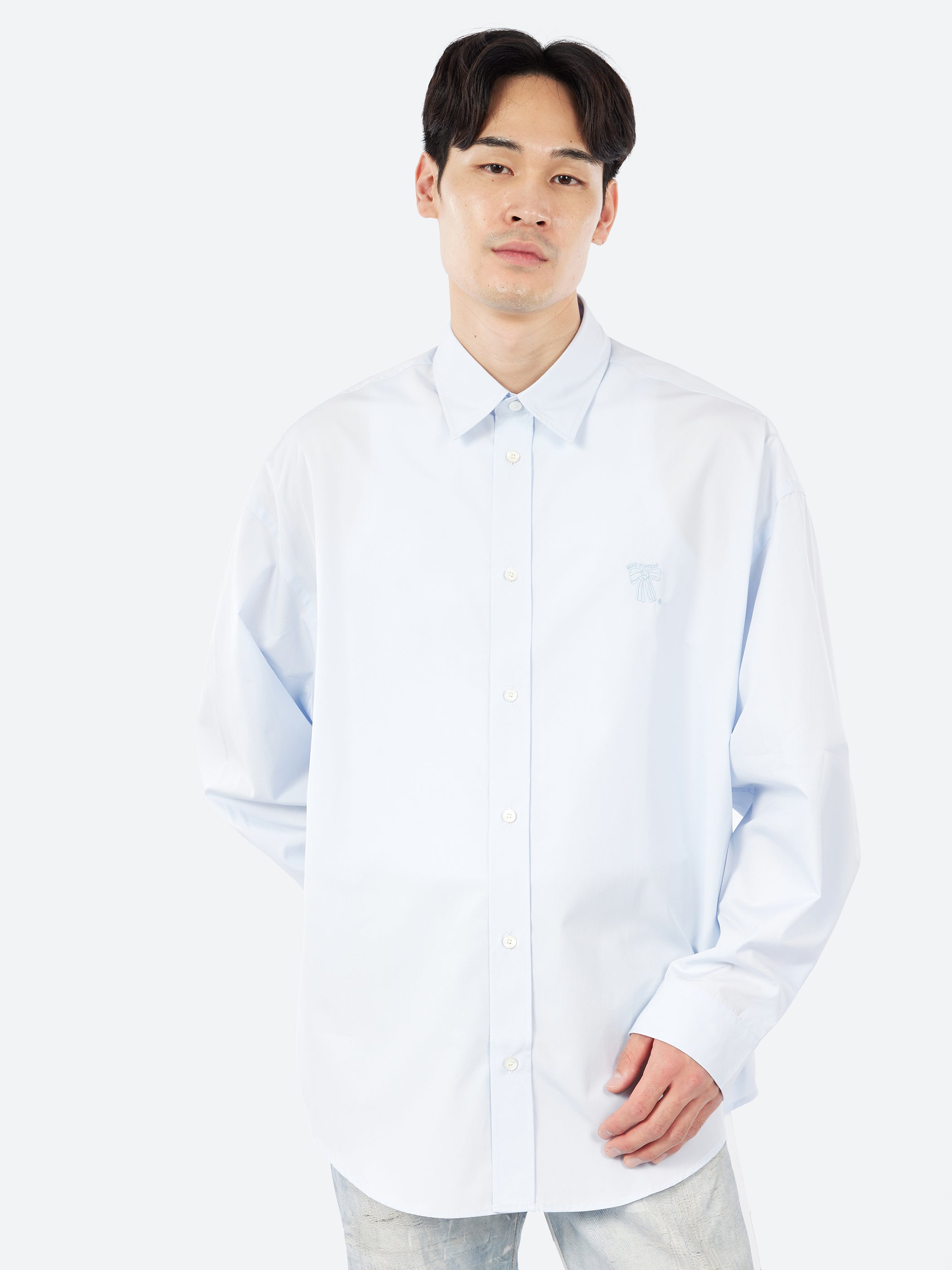 Button-Up Shirt with Logo