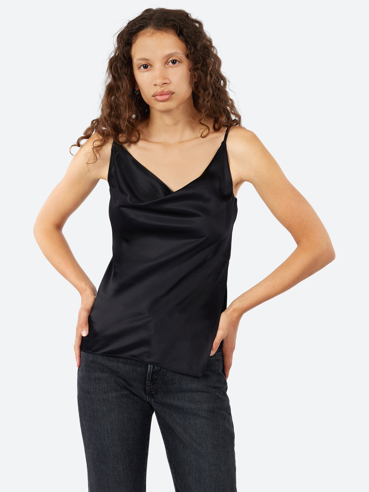 Shiny Satin Tank Top