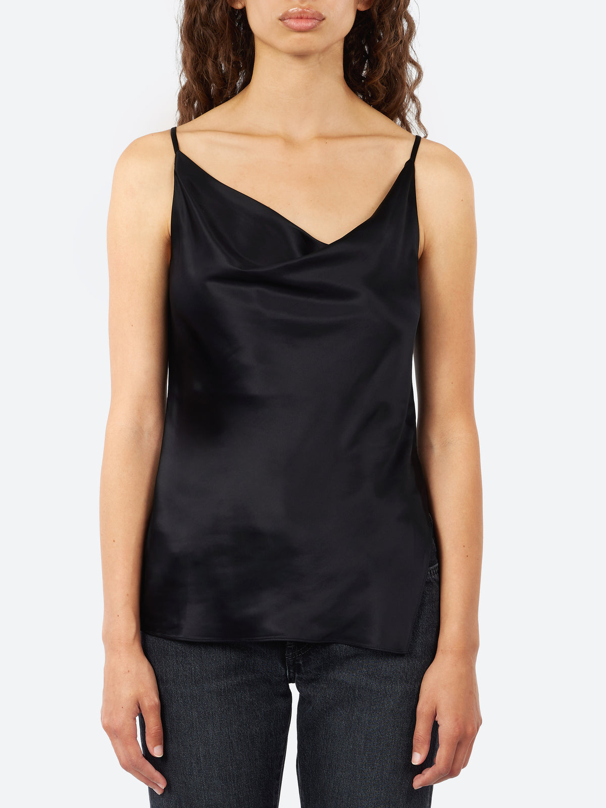 Shiny Satin Tank Top