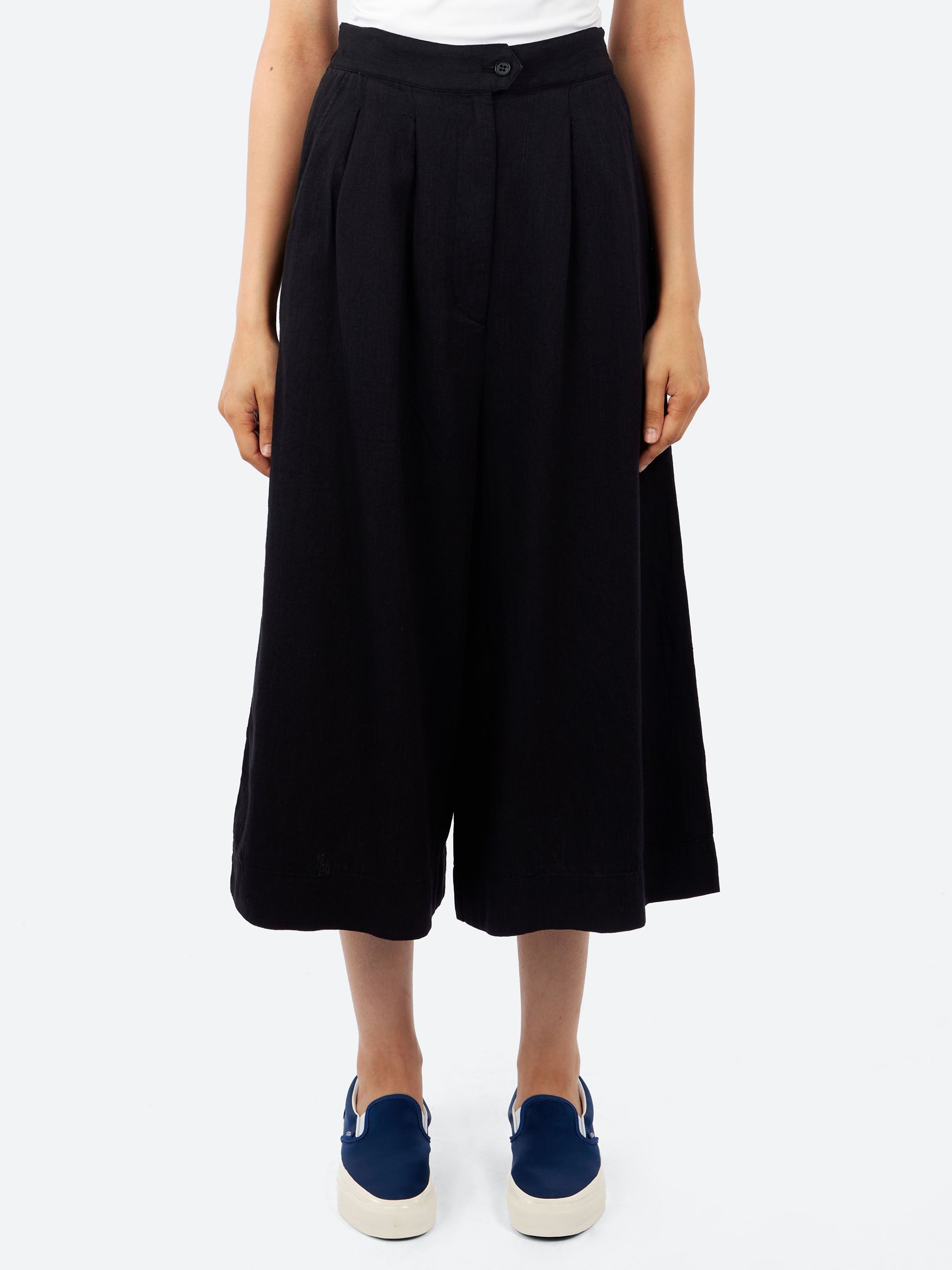 Kyoko Linen and Cotton Denim Culottes