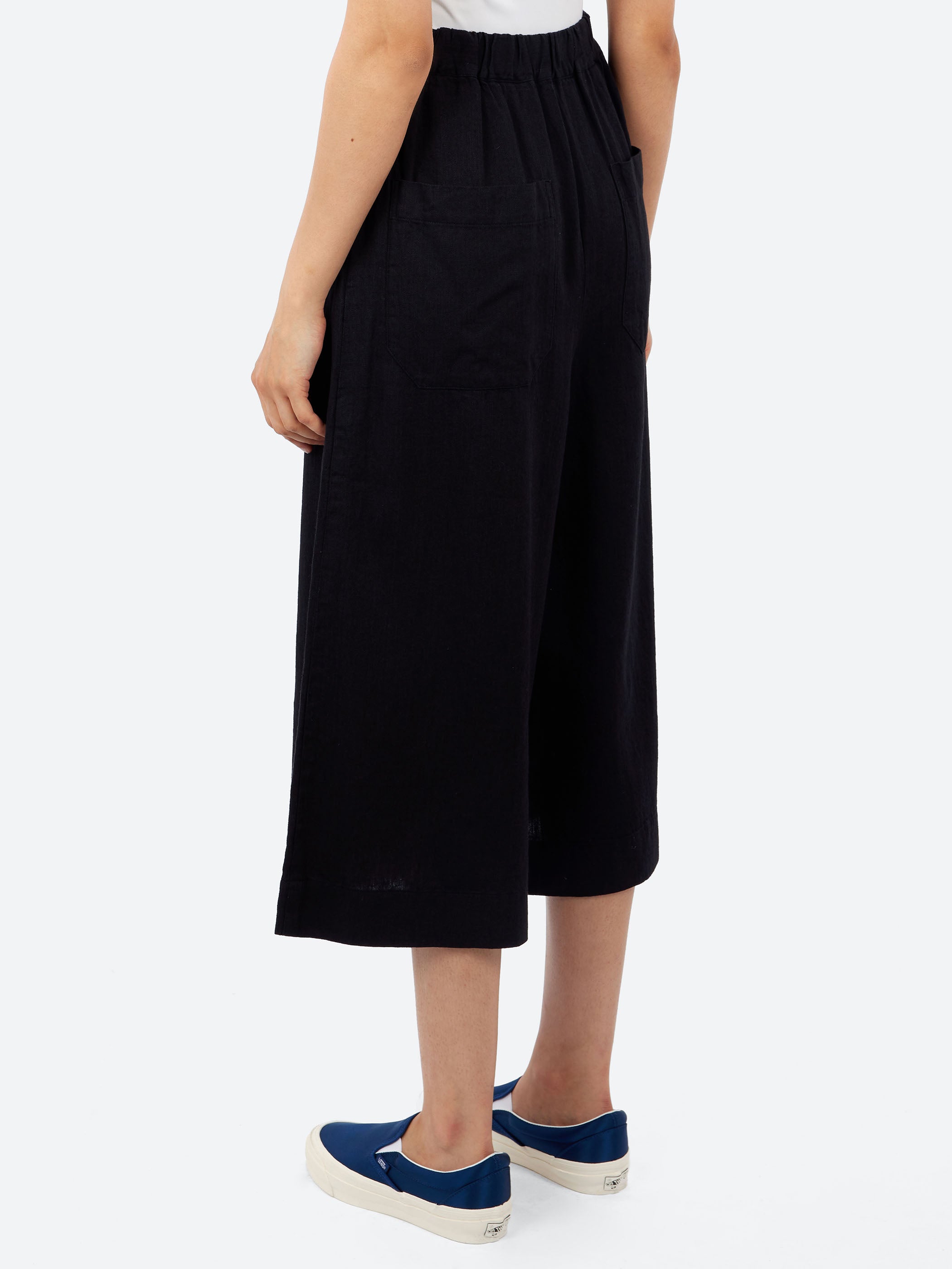 Kyoko Linen and Cotton Denim Culottes