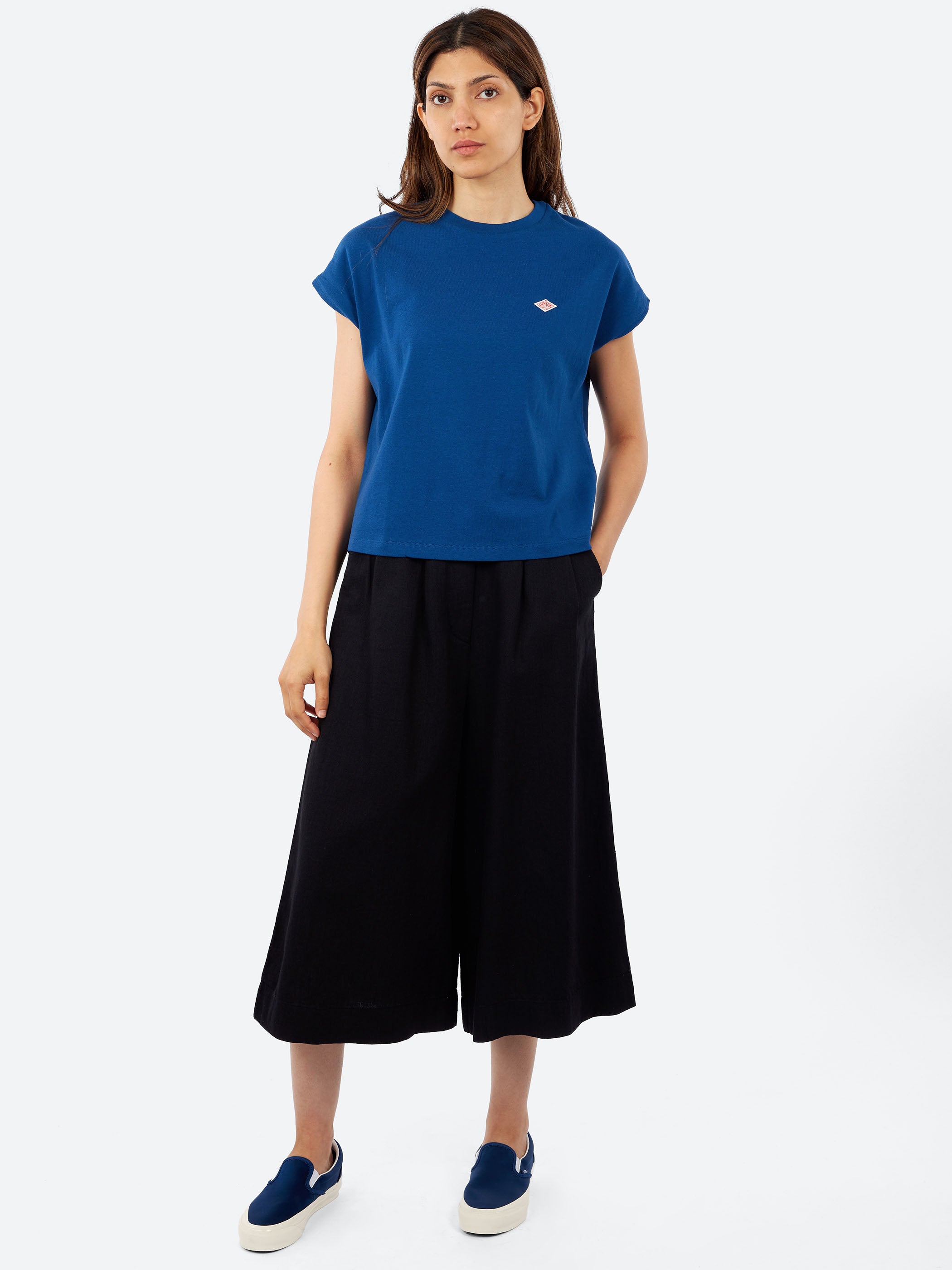 Kyoko Linen and Cotton Denim Culottes