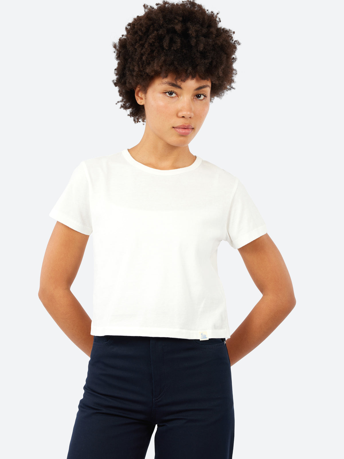 Vintage Pima Cotton Cropped Women's T-Shirt