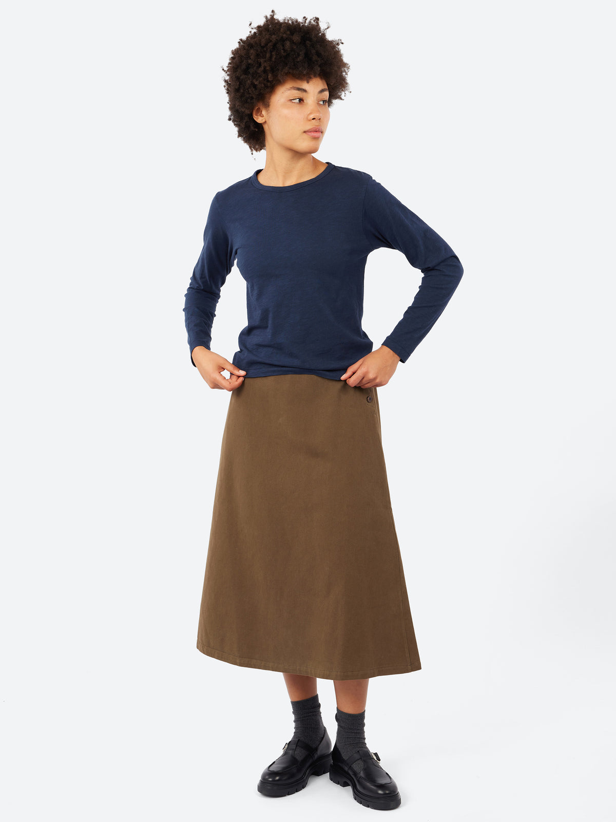 Slub Pima Cotton Women's Longsleeve