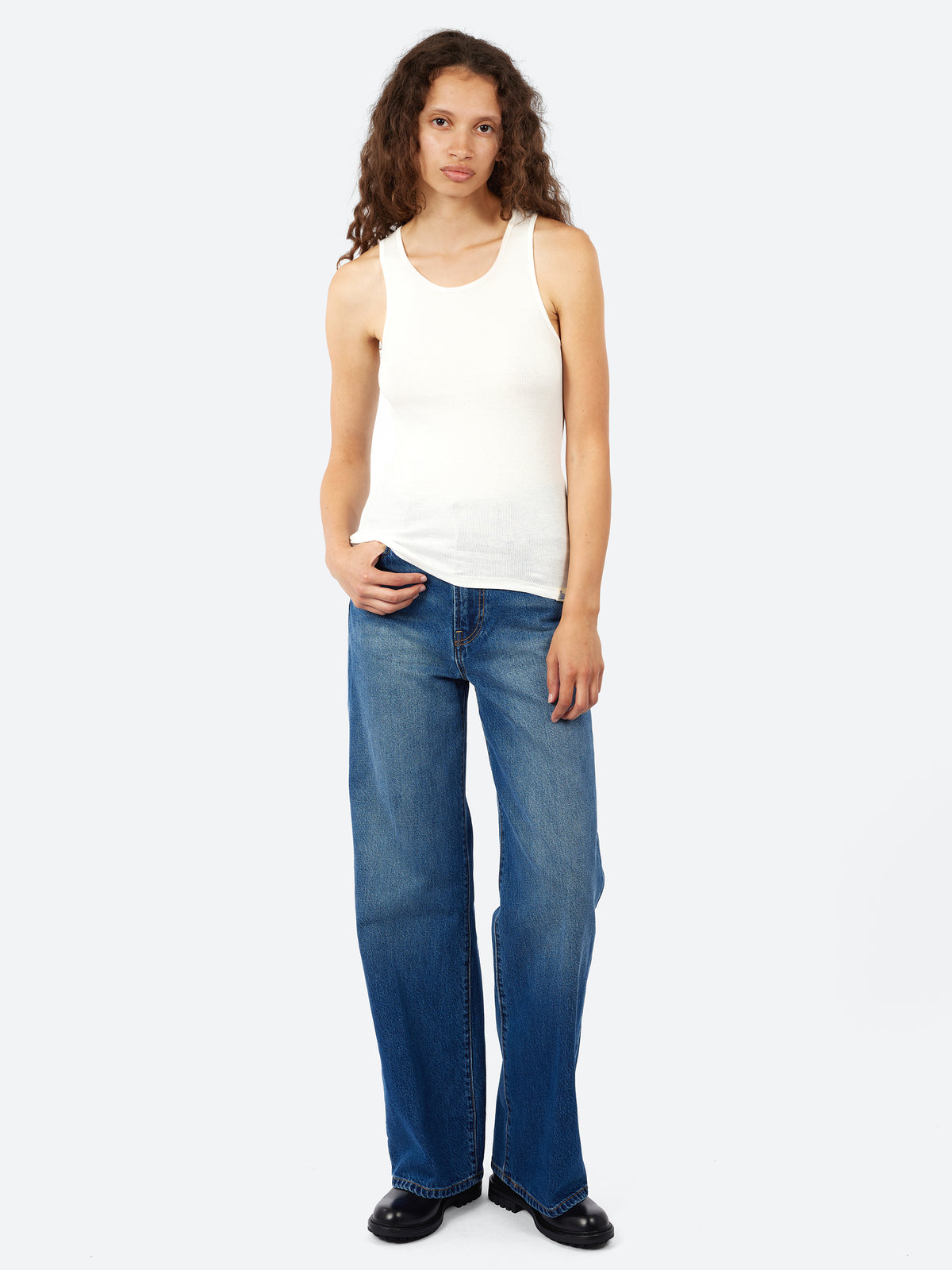Fine Ribbed Cotton Women's Singlet