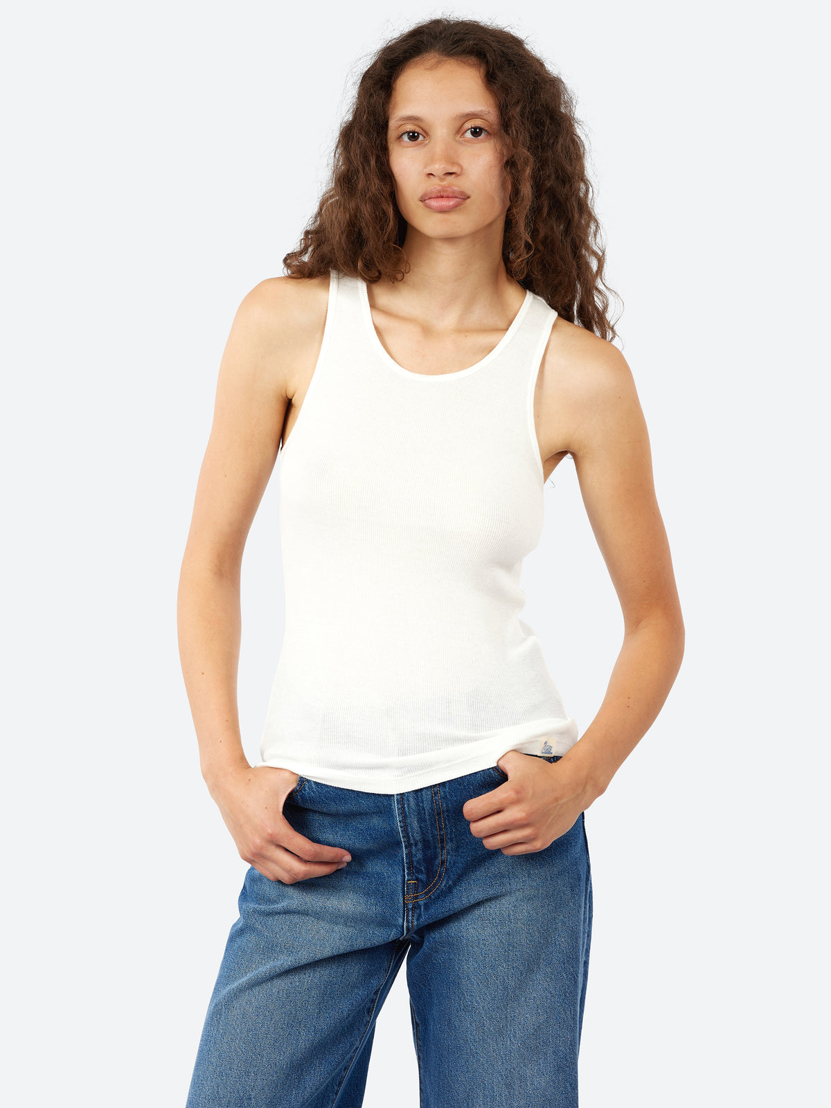 Fine Ribbed Cotton Women's Singlet