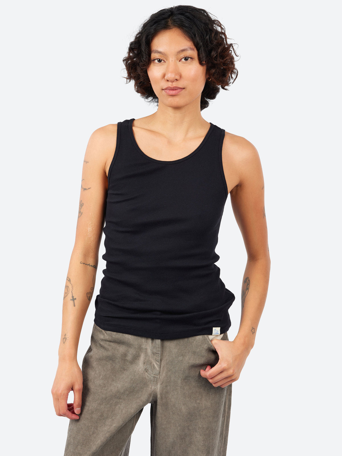Fine Ribbed Cotton Women's Singlet