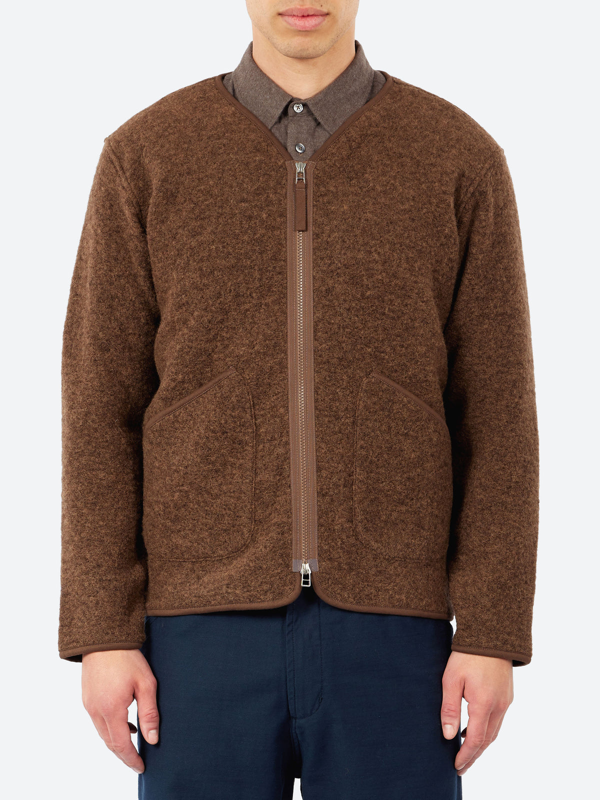 Wool Fleece Zip Liner Jacket