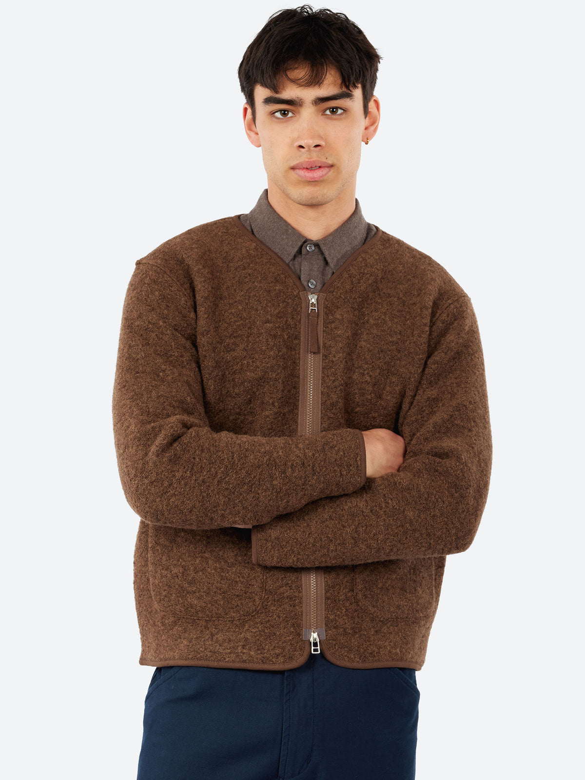 Wool Fleece Zip Liner Jacket