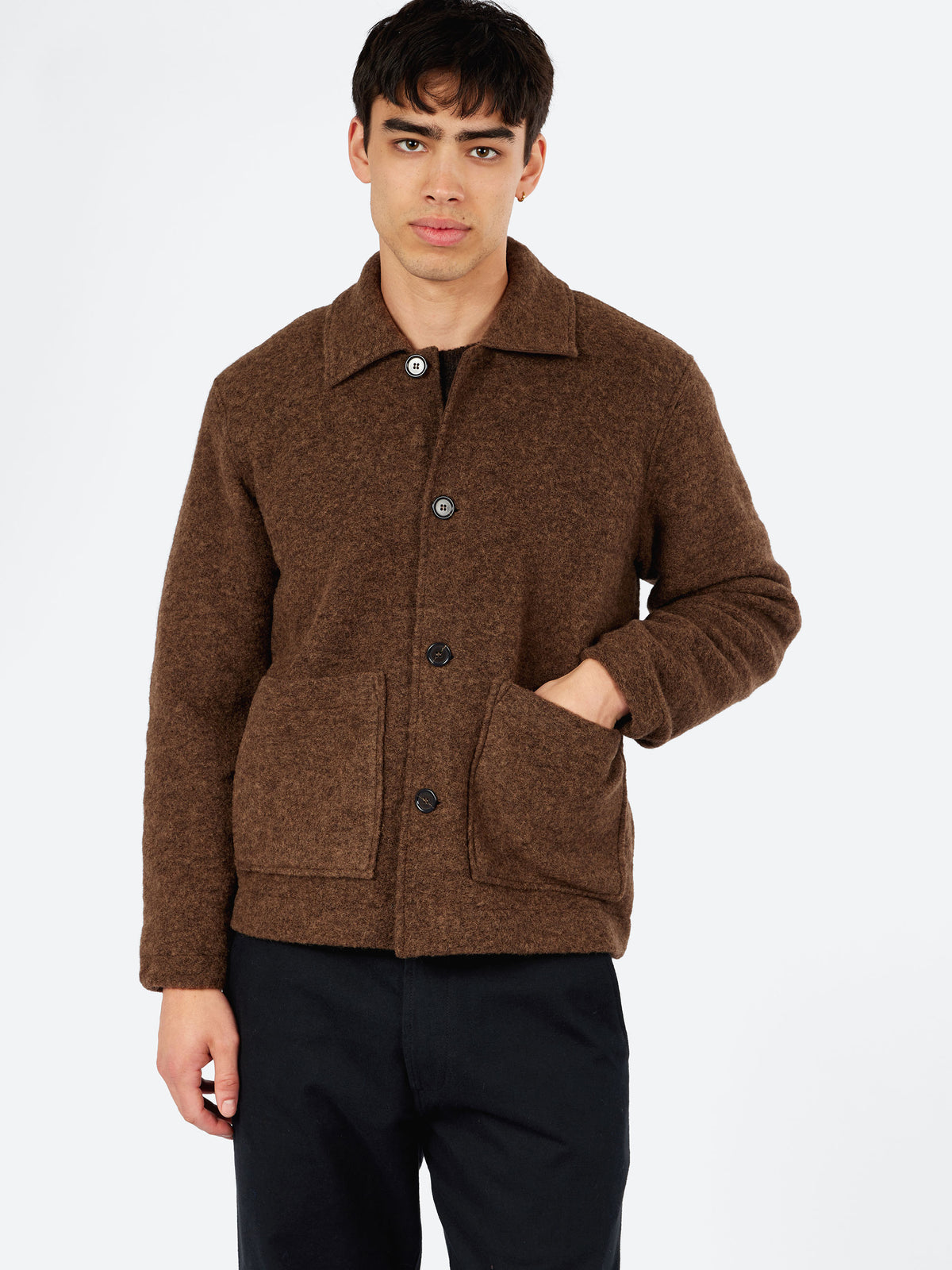Wool Fleece Rams Jacket