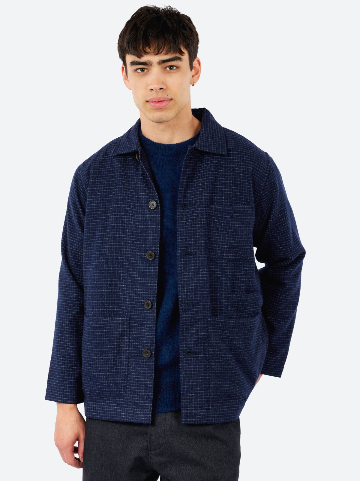 Bobby Wool Mix Bakers Overshirt