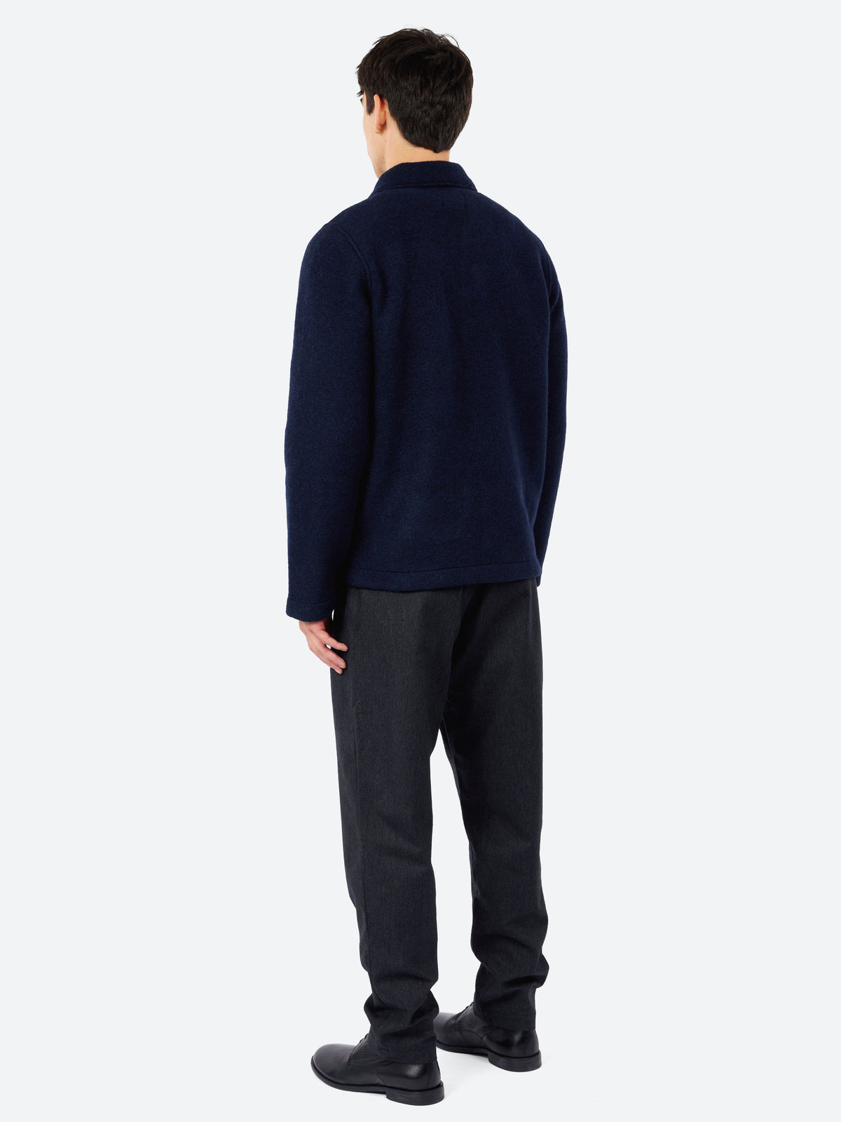 Techno Melton Plain Tag Jacket