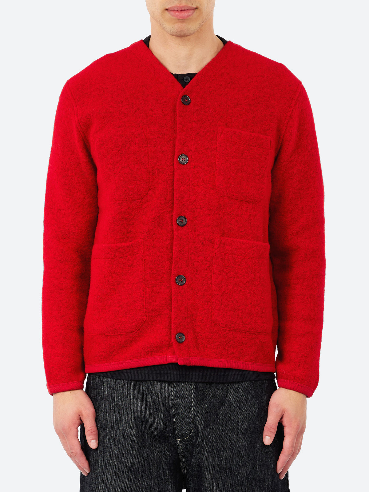 Wool Fleece Cardigan