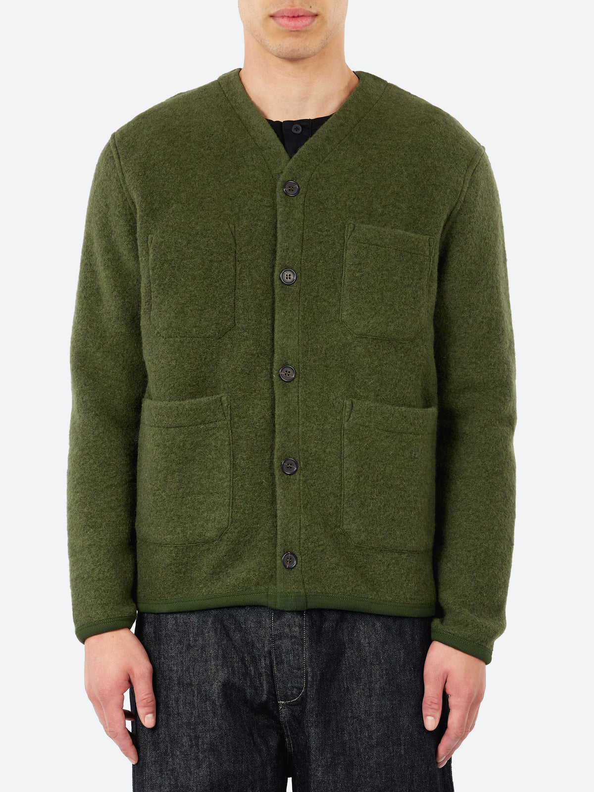 Wool Fleece Cardigan