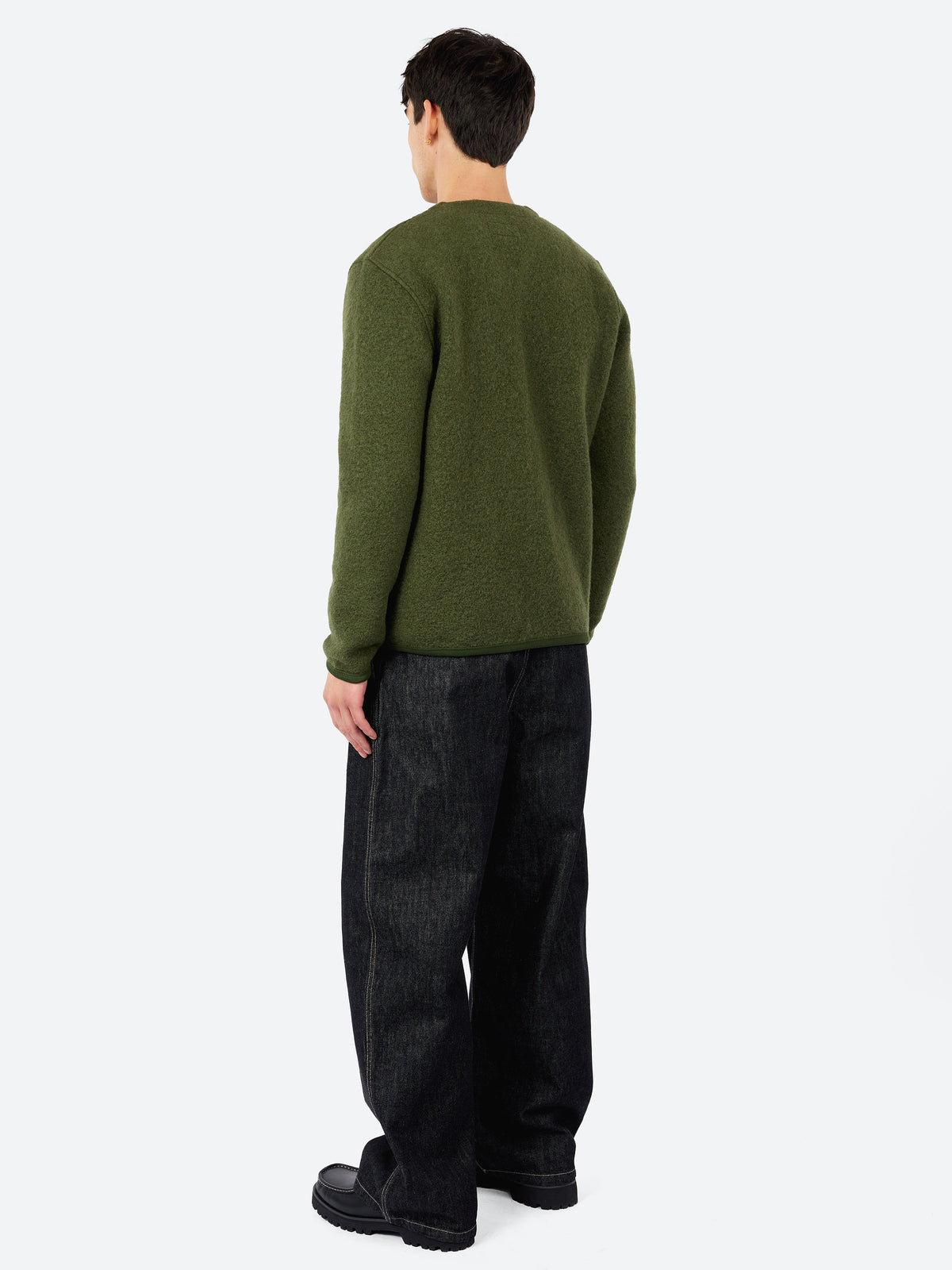 Wool Fleece Cardigan