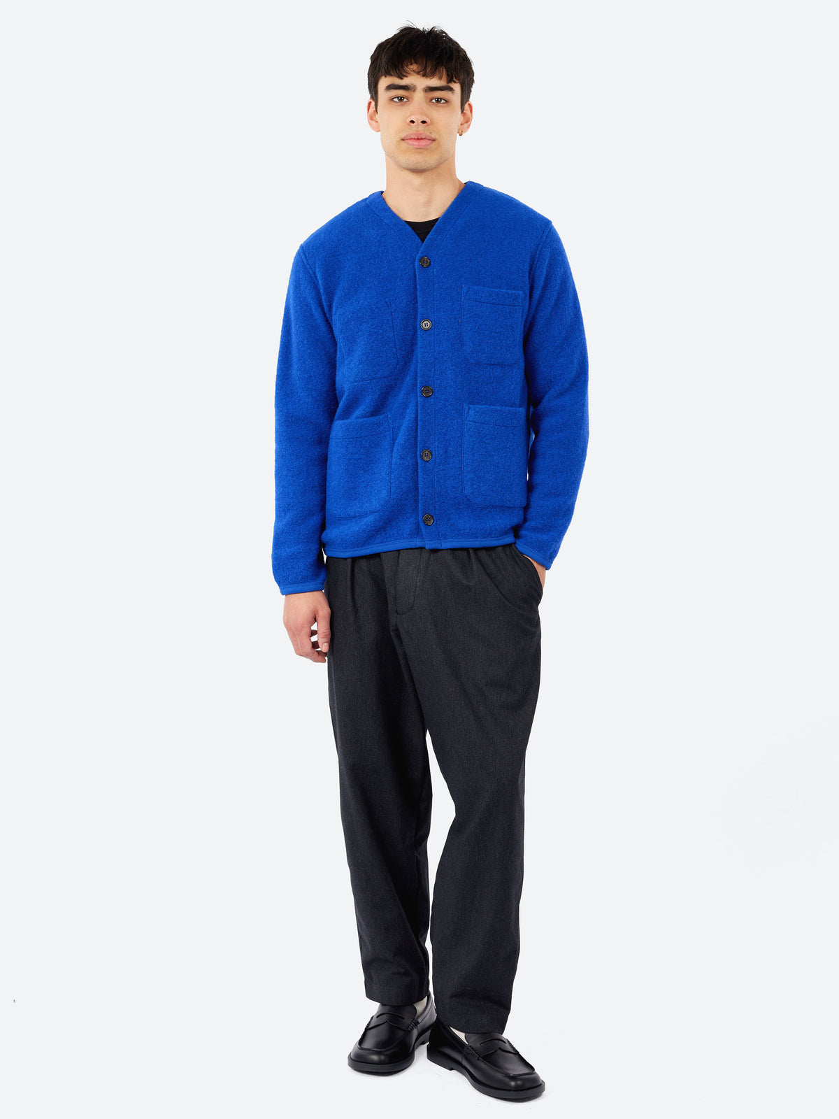 Wool Fleece Cardigan