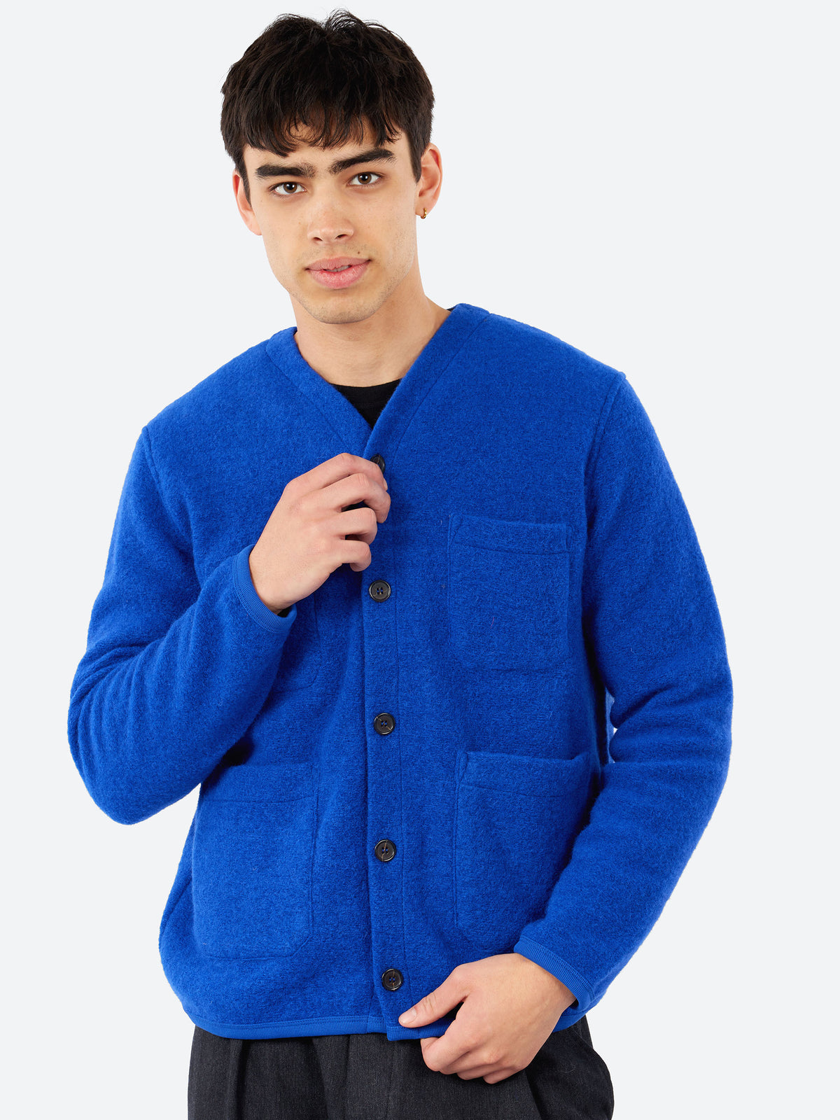 Wool Fleece Cardigan