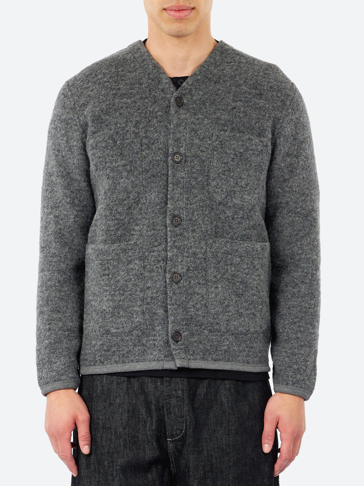 Wool Fleece Cardigan