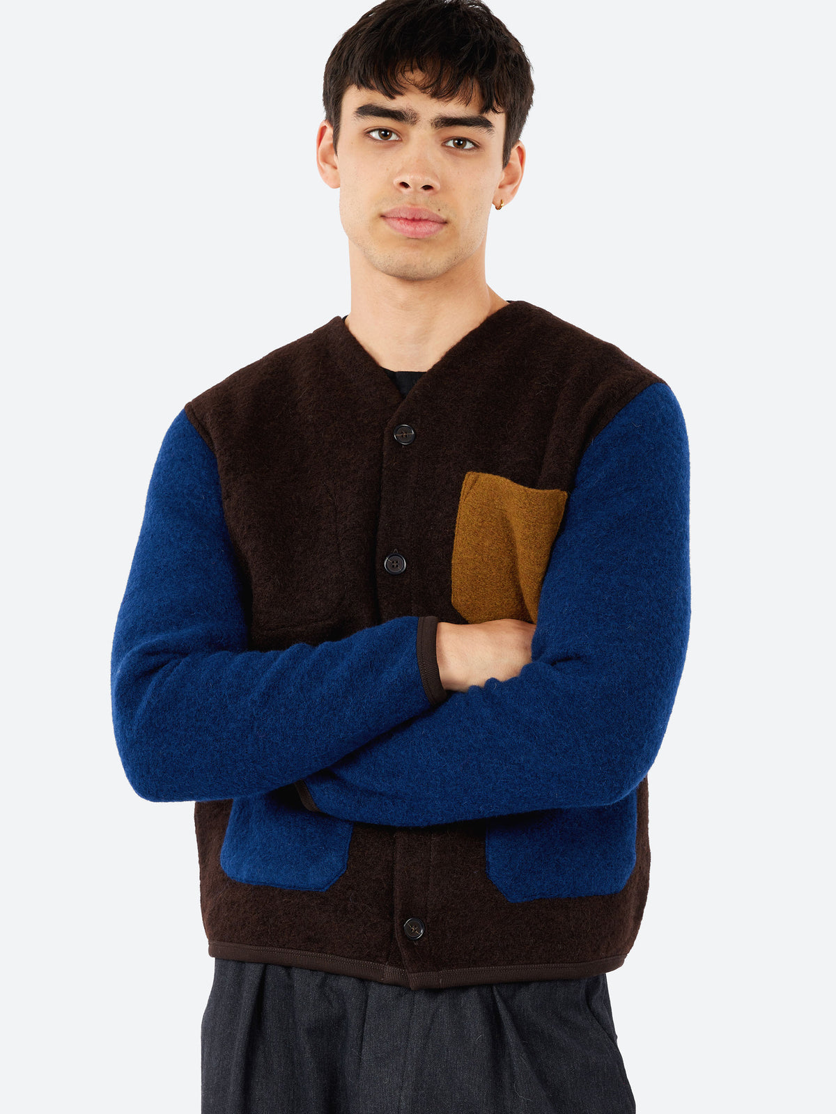 Wool Fleece Cardigan